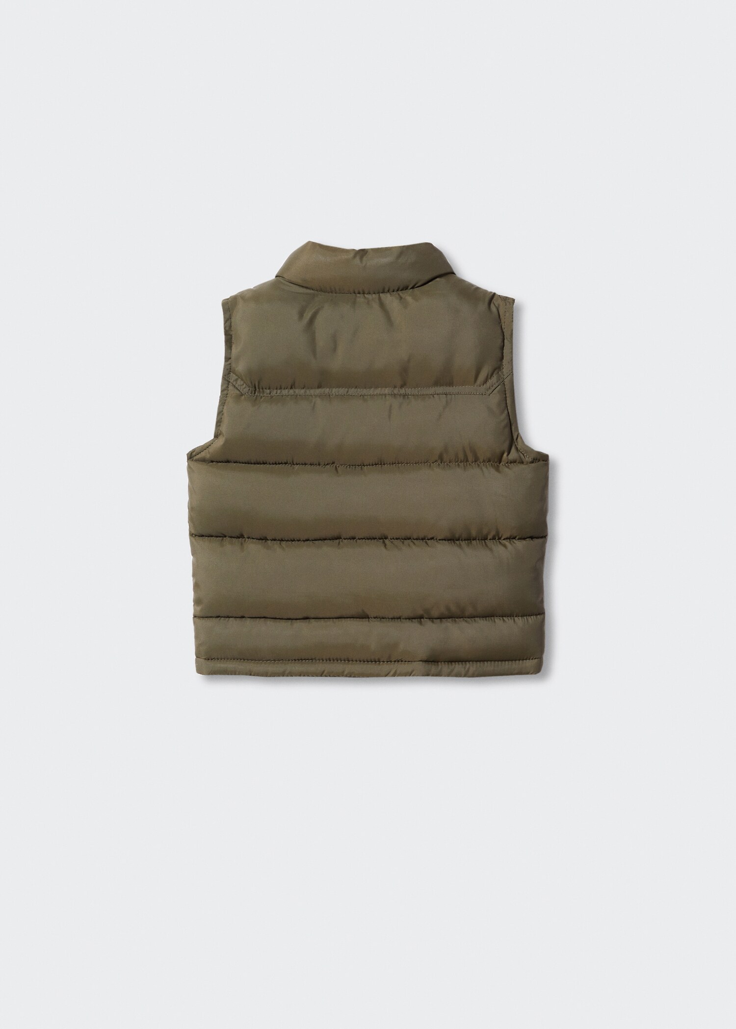 Quilted gilet with pockets - Reverse of the article
