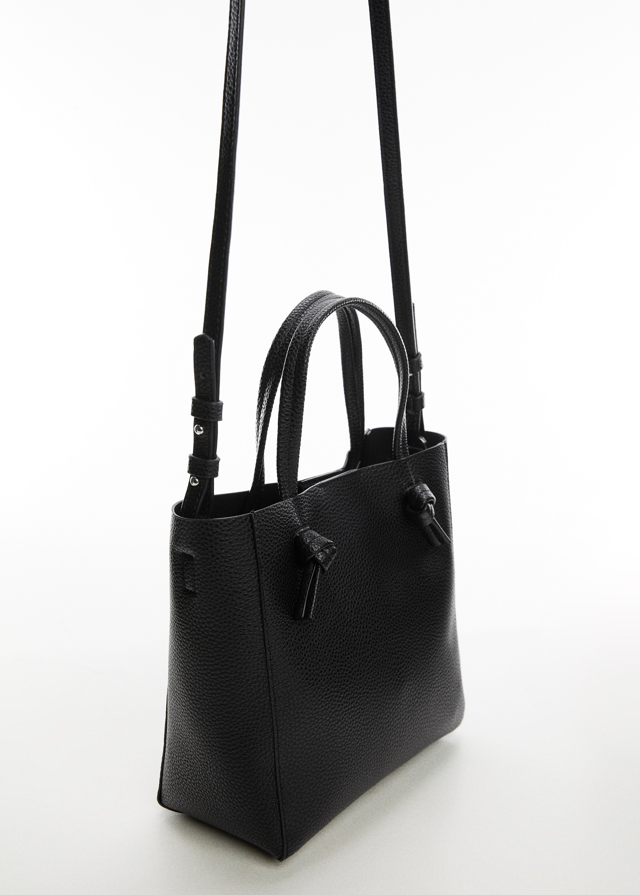 Mini-Shopper Bag mit Knotendetails - Mittlere Ansicht