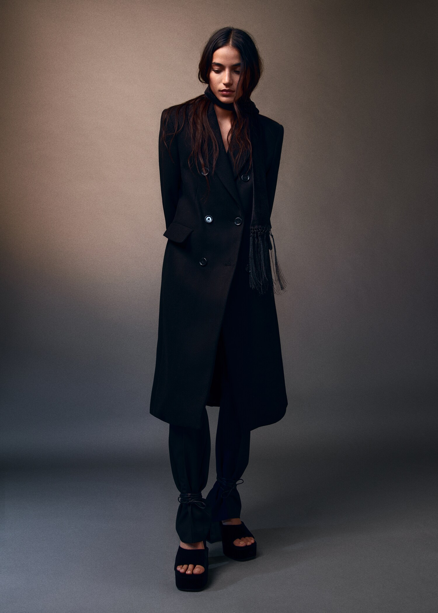 Double-breasted wool coat - Details of the article 7