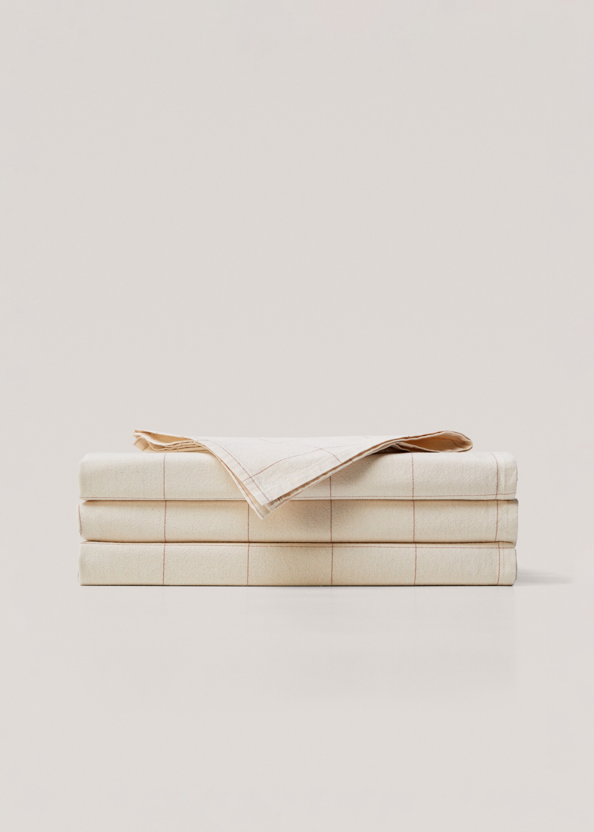 Check cotton tablecloth 150x250cm - Article without model