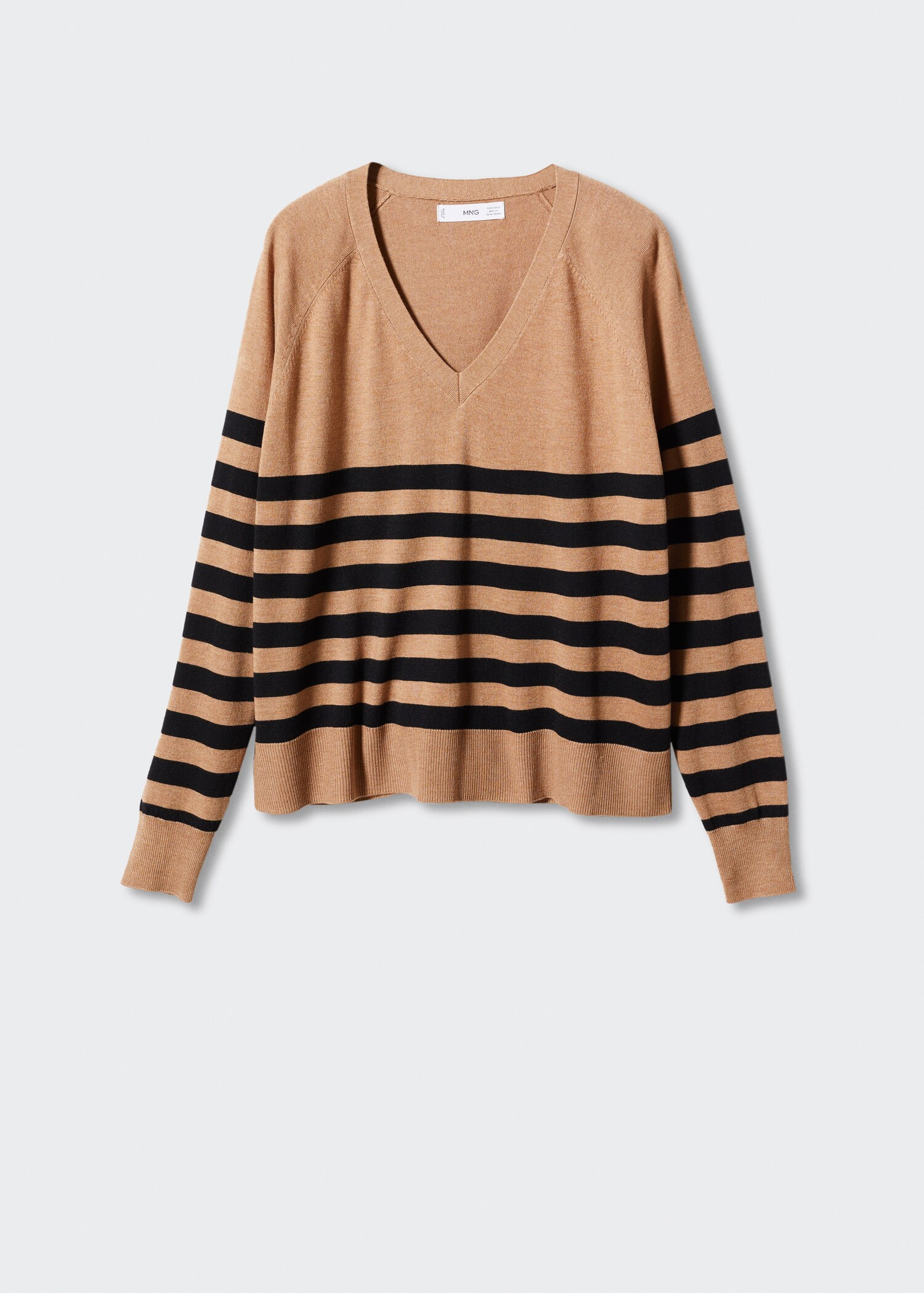 Fine-knit striped sweater - Article without model
