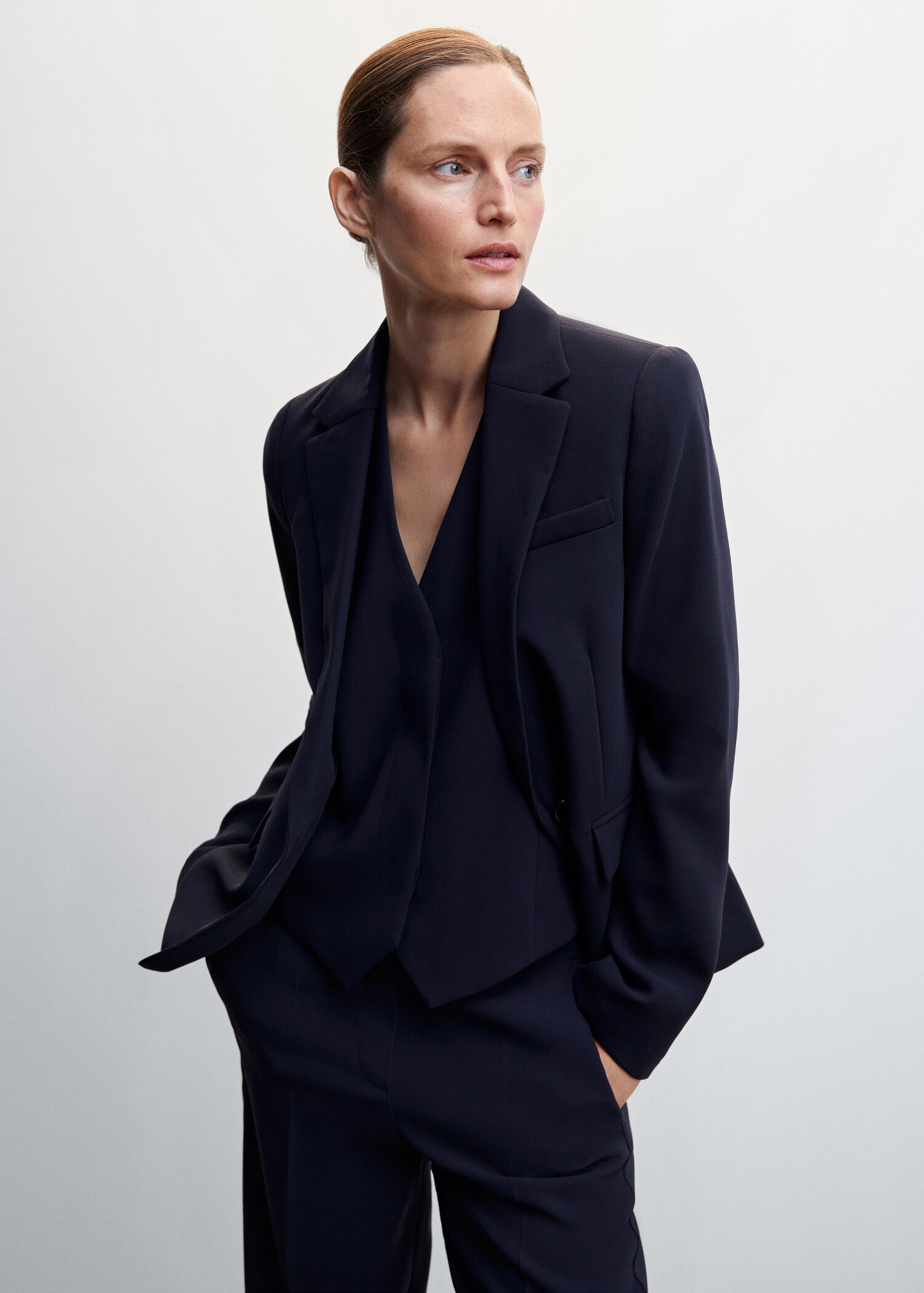 Fitted suit jacket - Medium plane