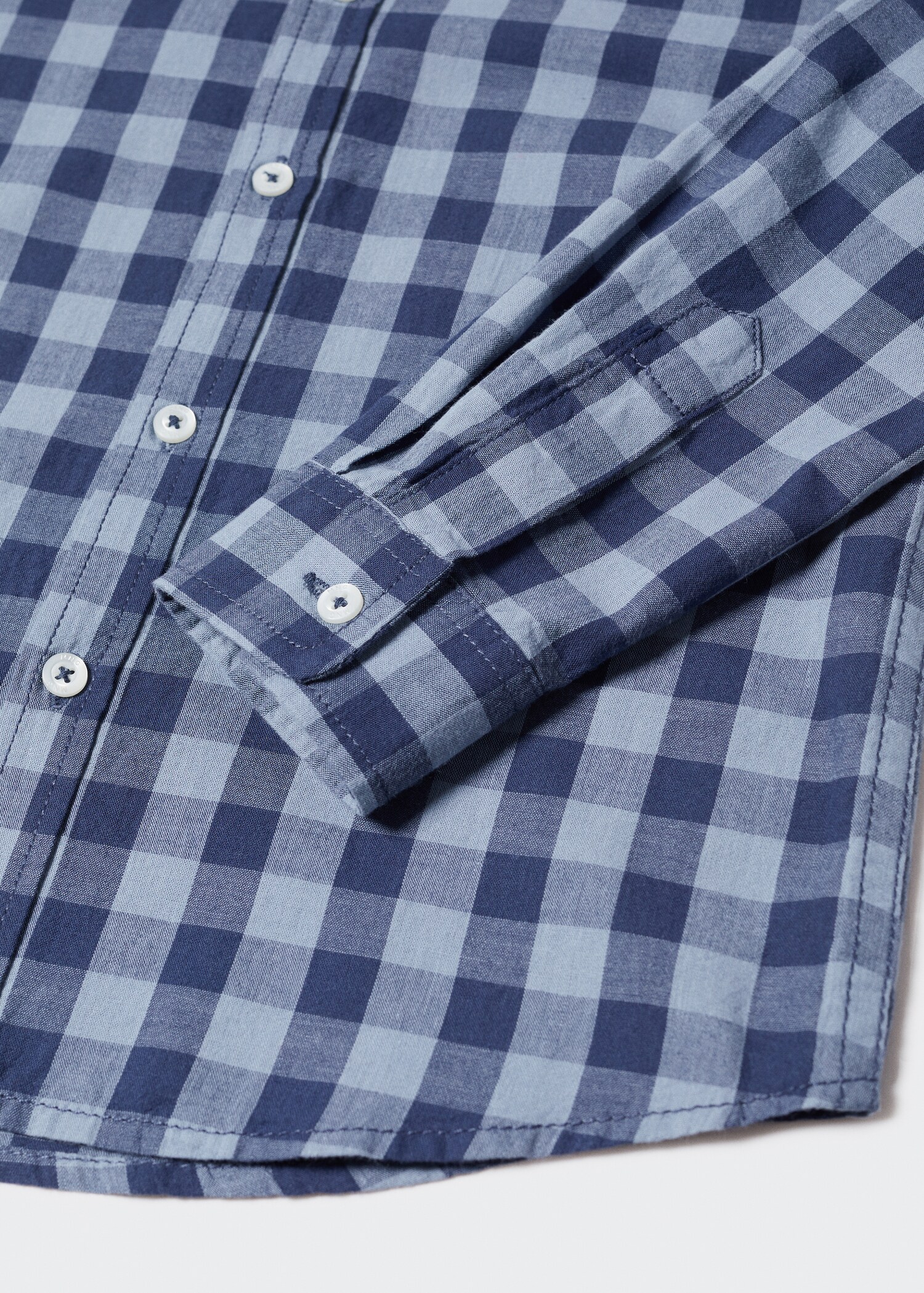 Check cotton shirt - Details of the article 8