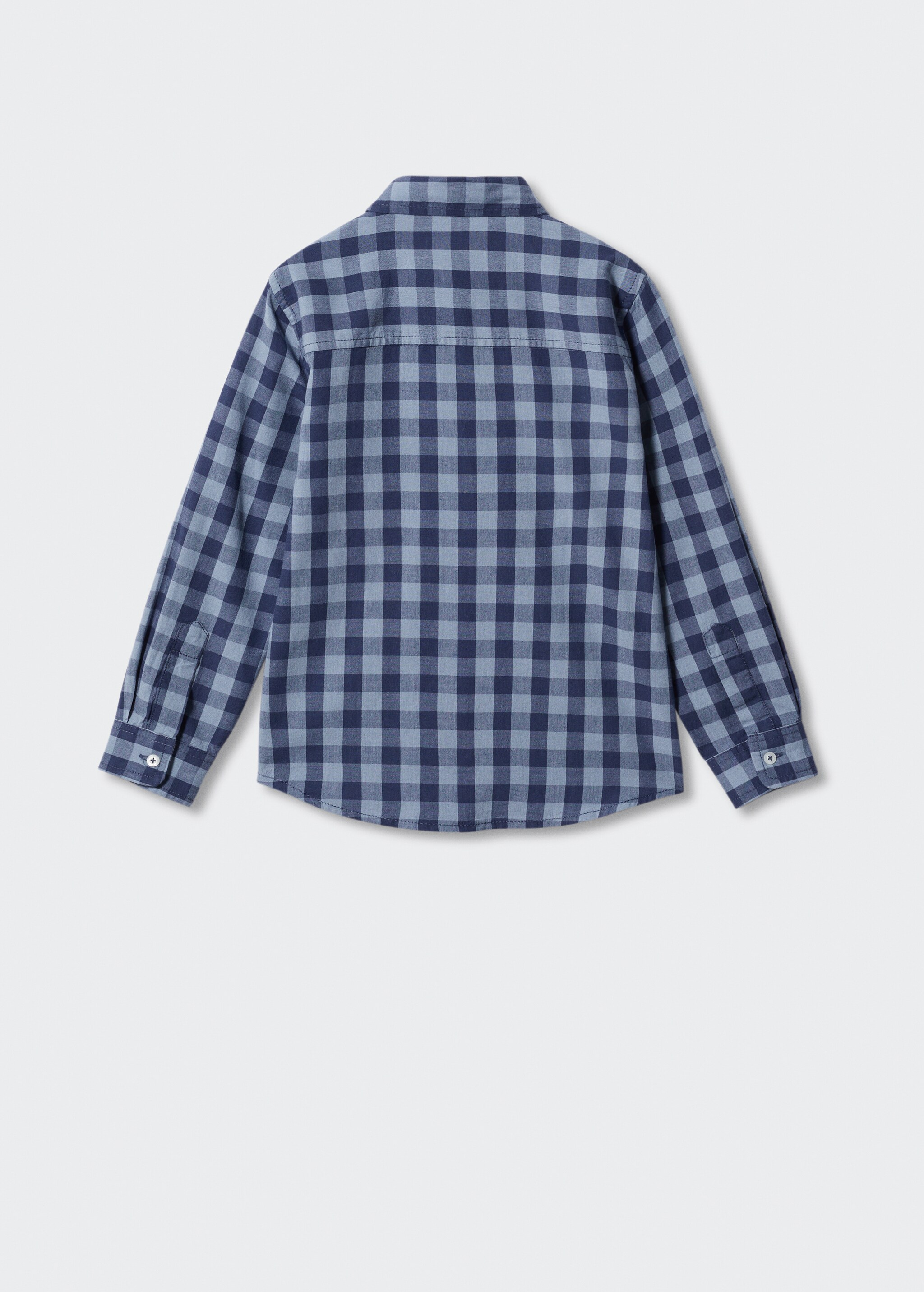 Check cotton shirt - Reverse of the article