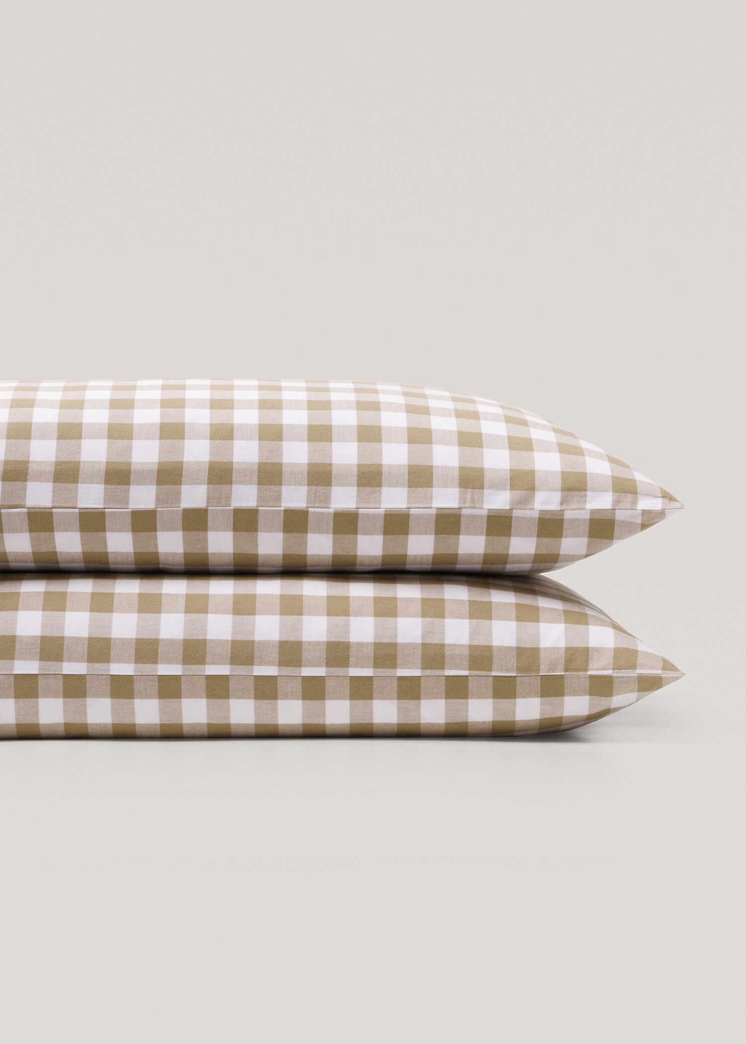 100% cotton gingham check pillow cases 50x75cm (2u) - Details of the article 4