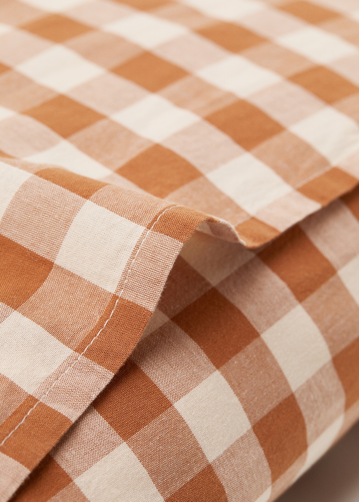 100% cotton gingham check pillow cases 50x75cm (2u) - Details of the article 2