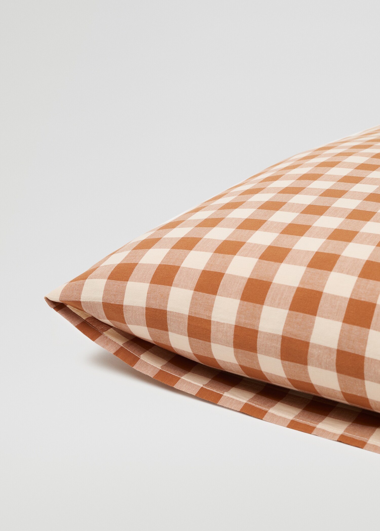 100% cotton gingham check pillow cases 50x75cm (2u) - Details of the article 3