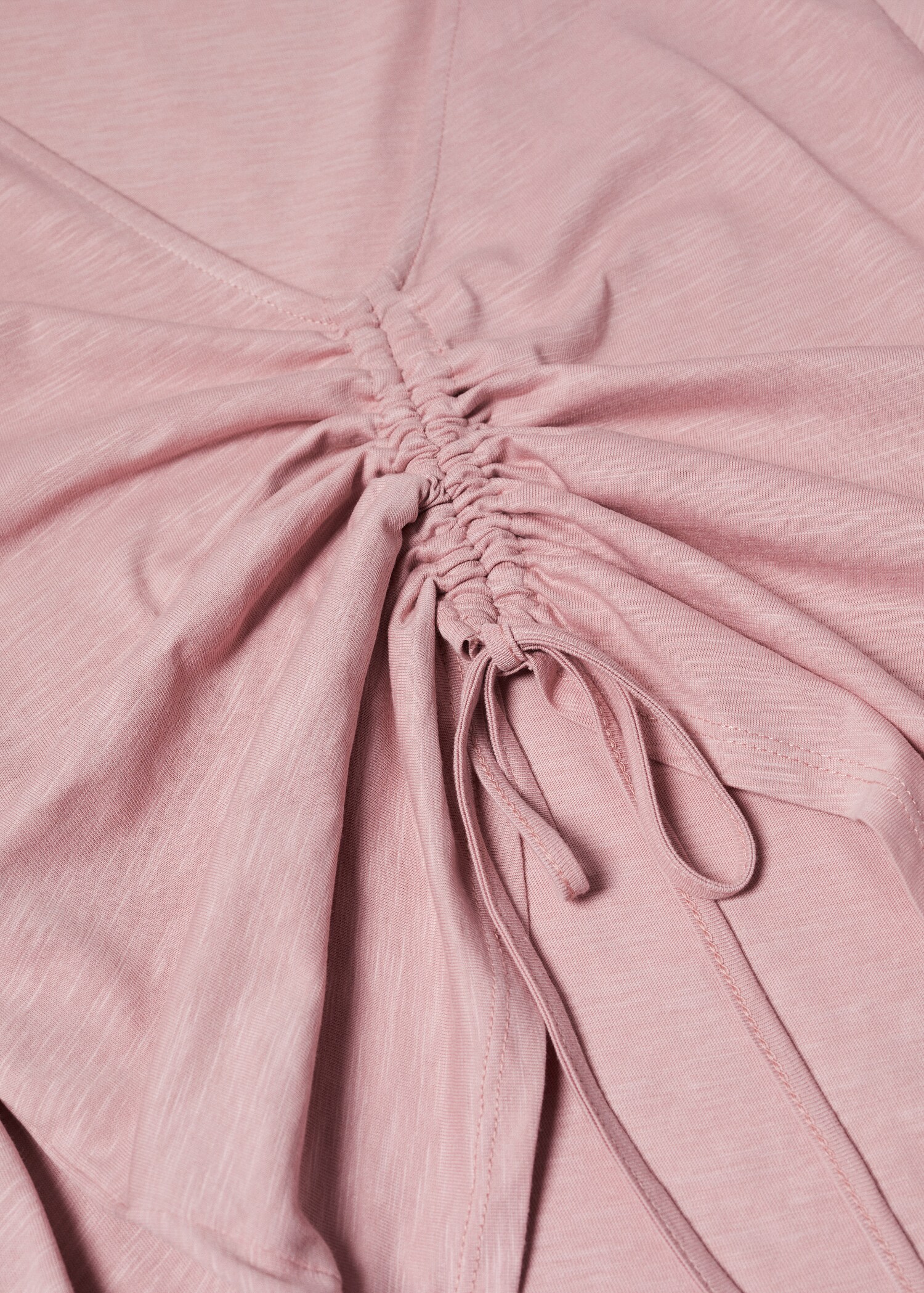 Cotton t-shirt with pucker detail - Details of the article 8