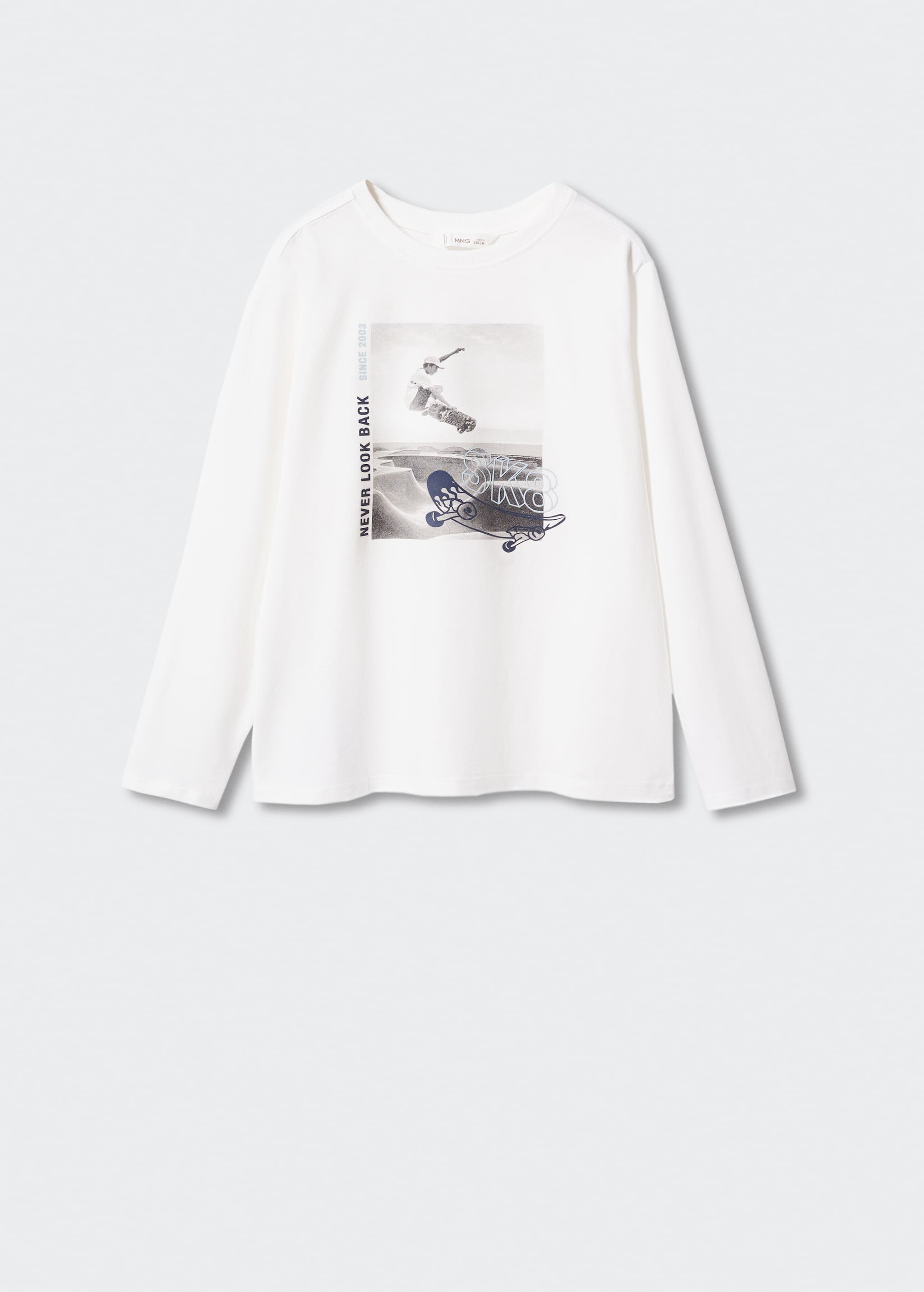 Langärmliges Baumwoll-T-Shirt - Artikel ohne Model