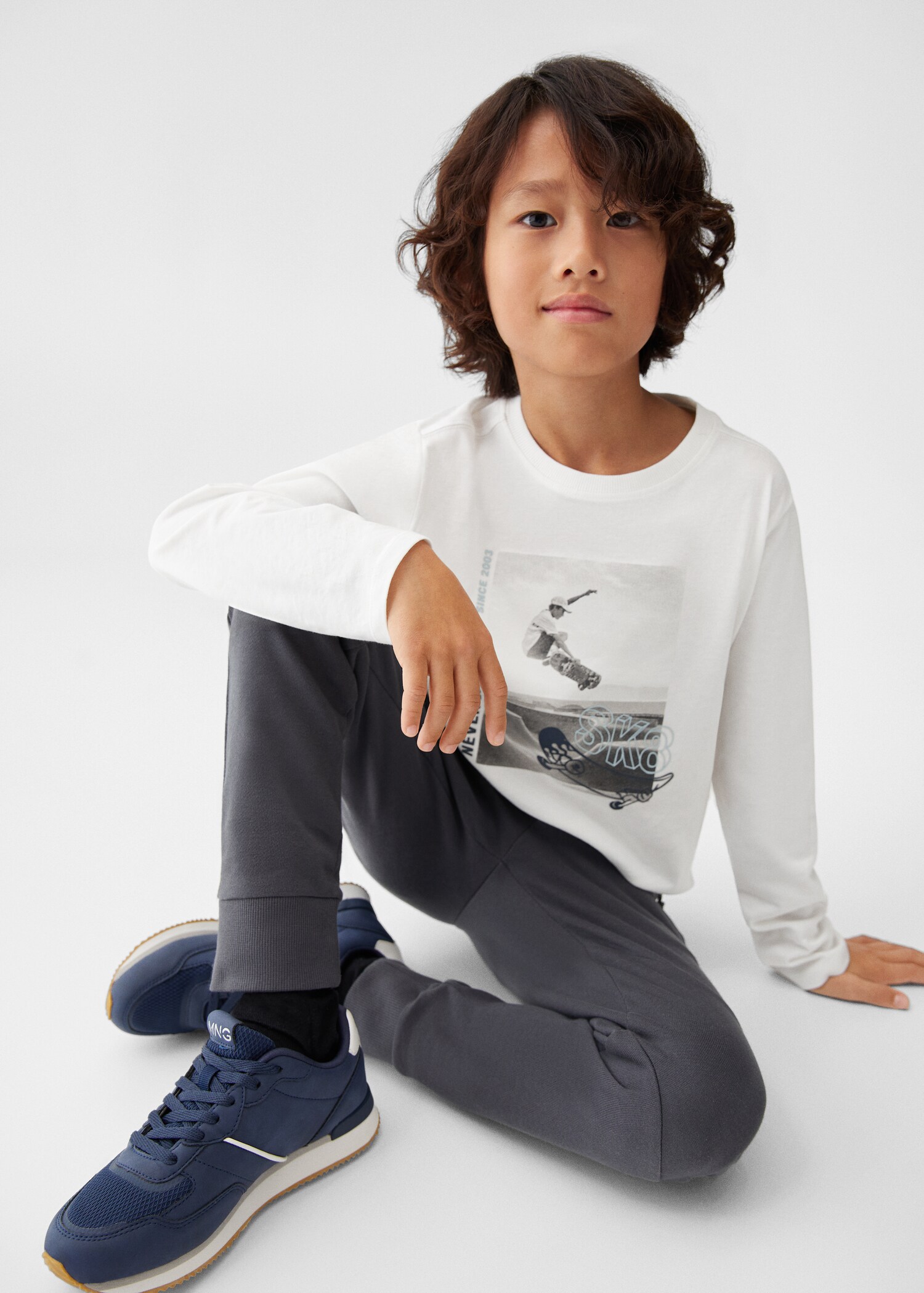 Long sleeve cotton t-shirt - Details of the article 2
