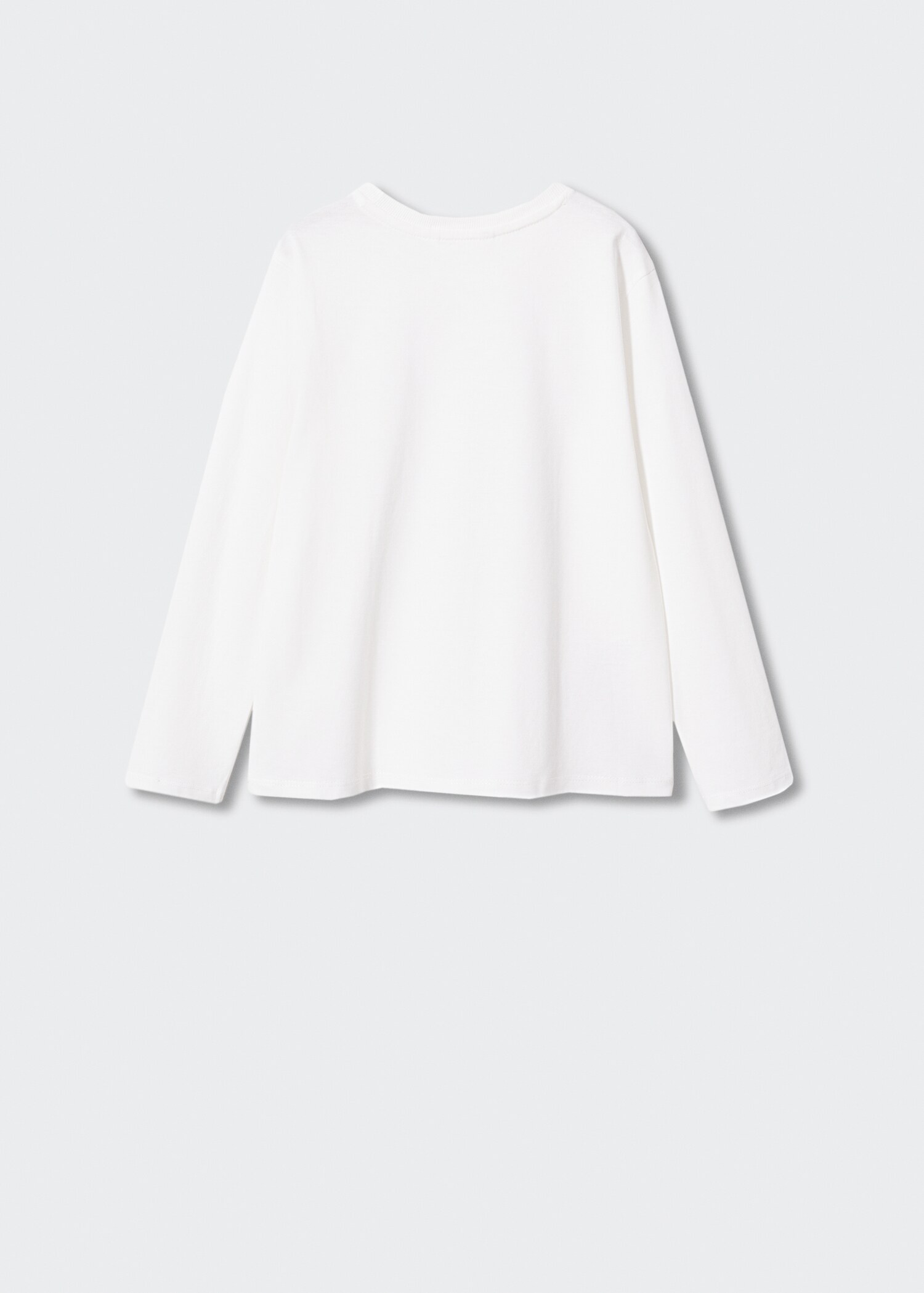 Long sleeve cotton t-shirt - Reverse of the article