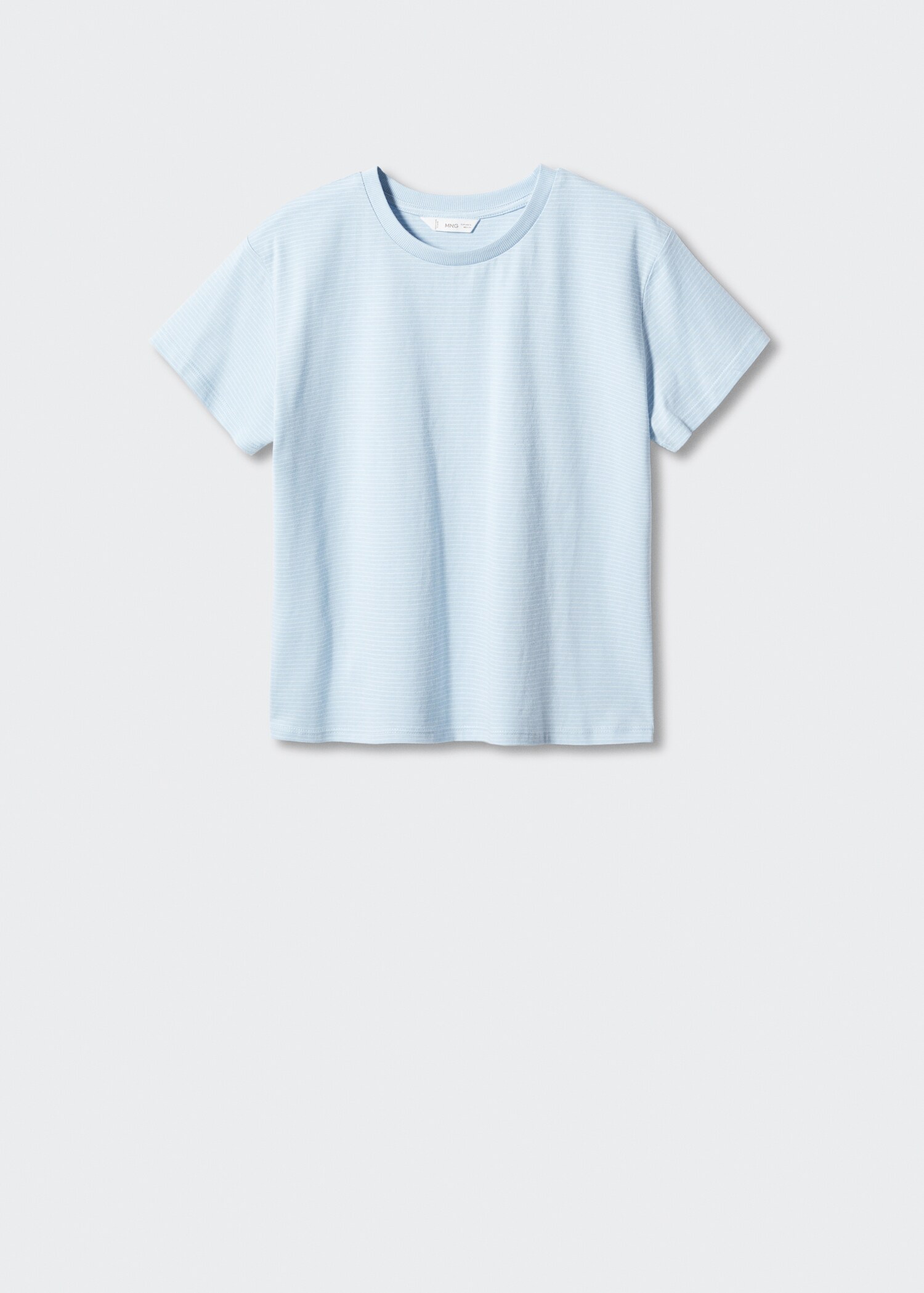 Randig bomull t-shirt - Artikel utan modell