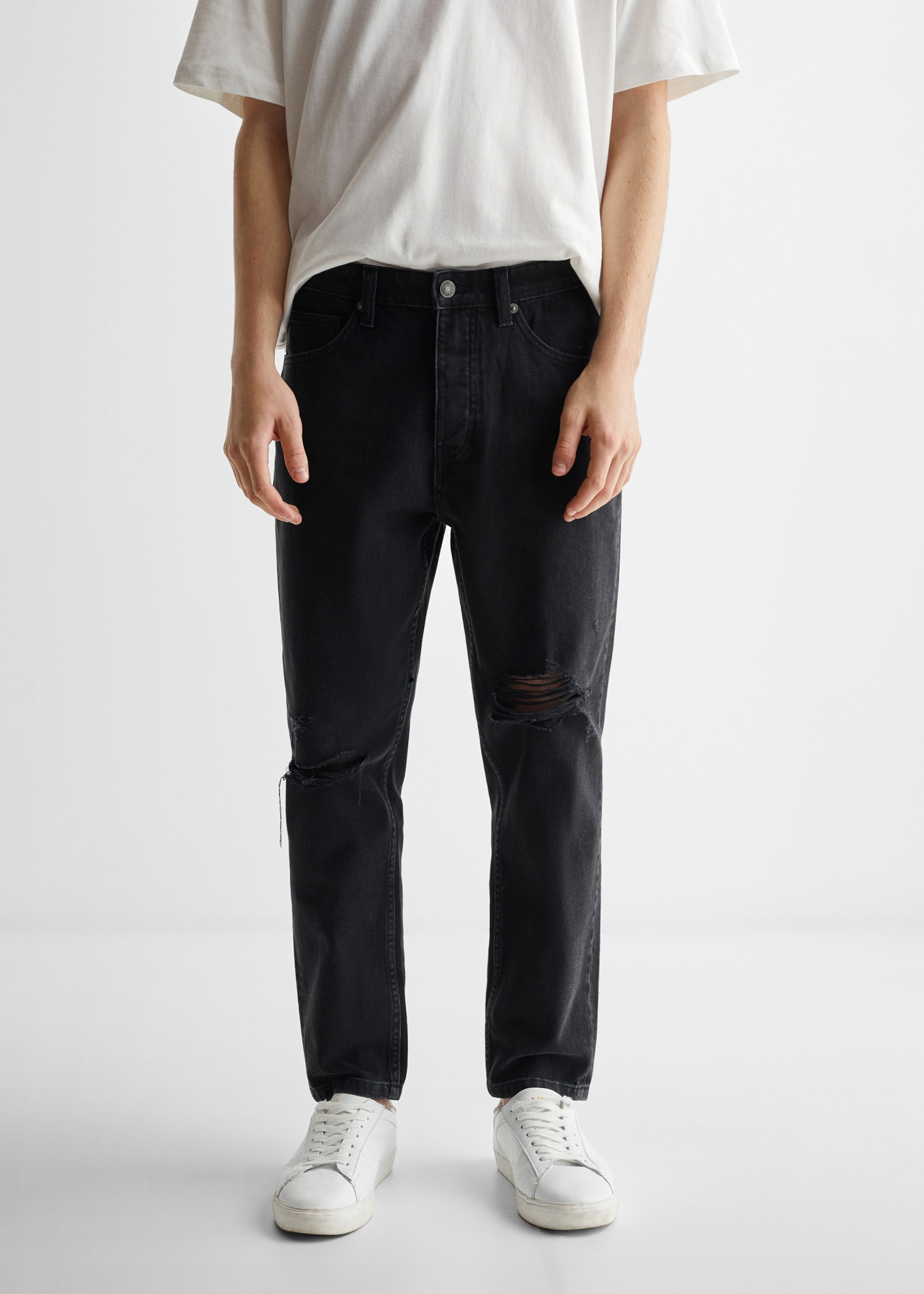 Jeans tapered-fit strappi - Dettaglio dell'articolo 6