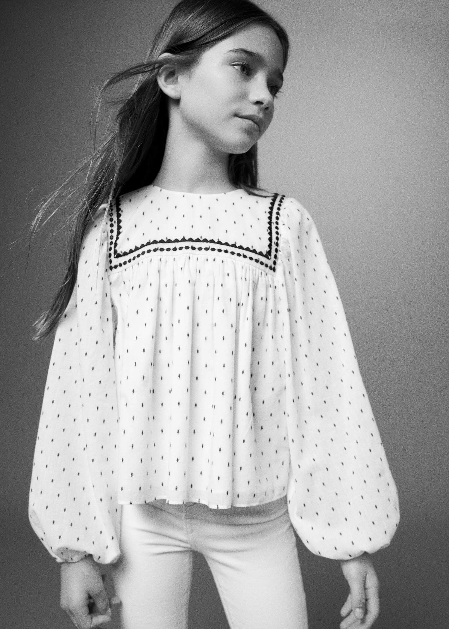 Printed cotton blouse - Details of the article 5