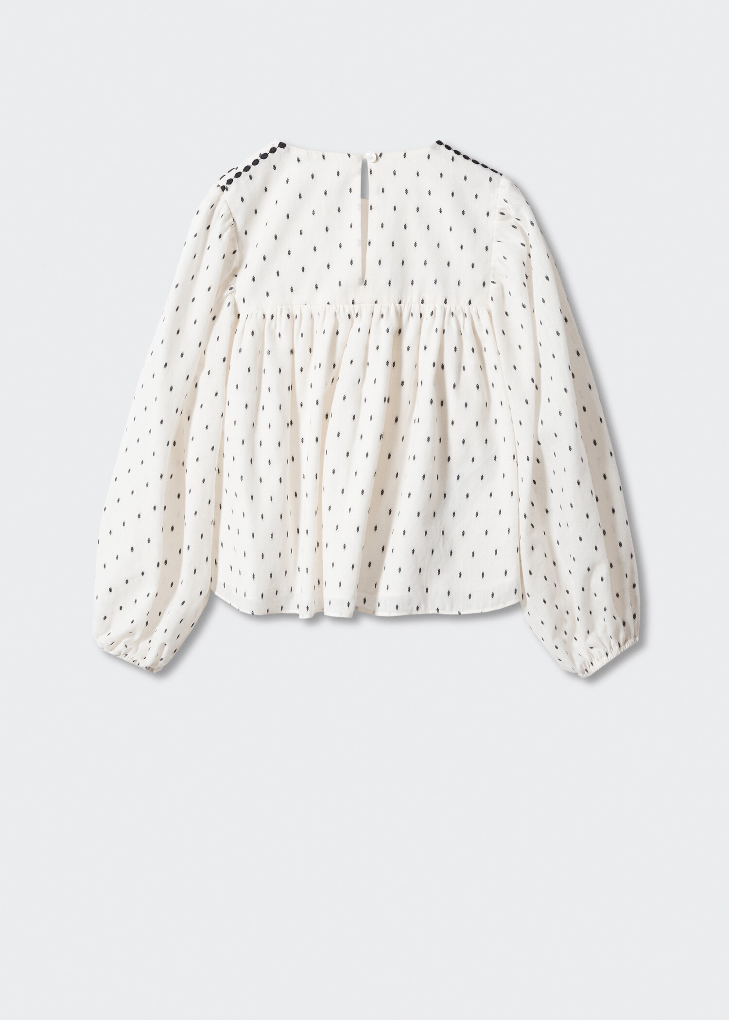 Printed cotton blouse - Reverse of the article