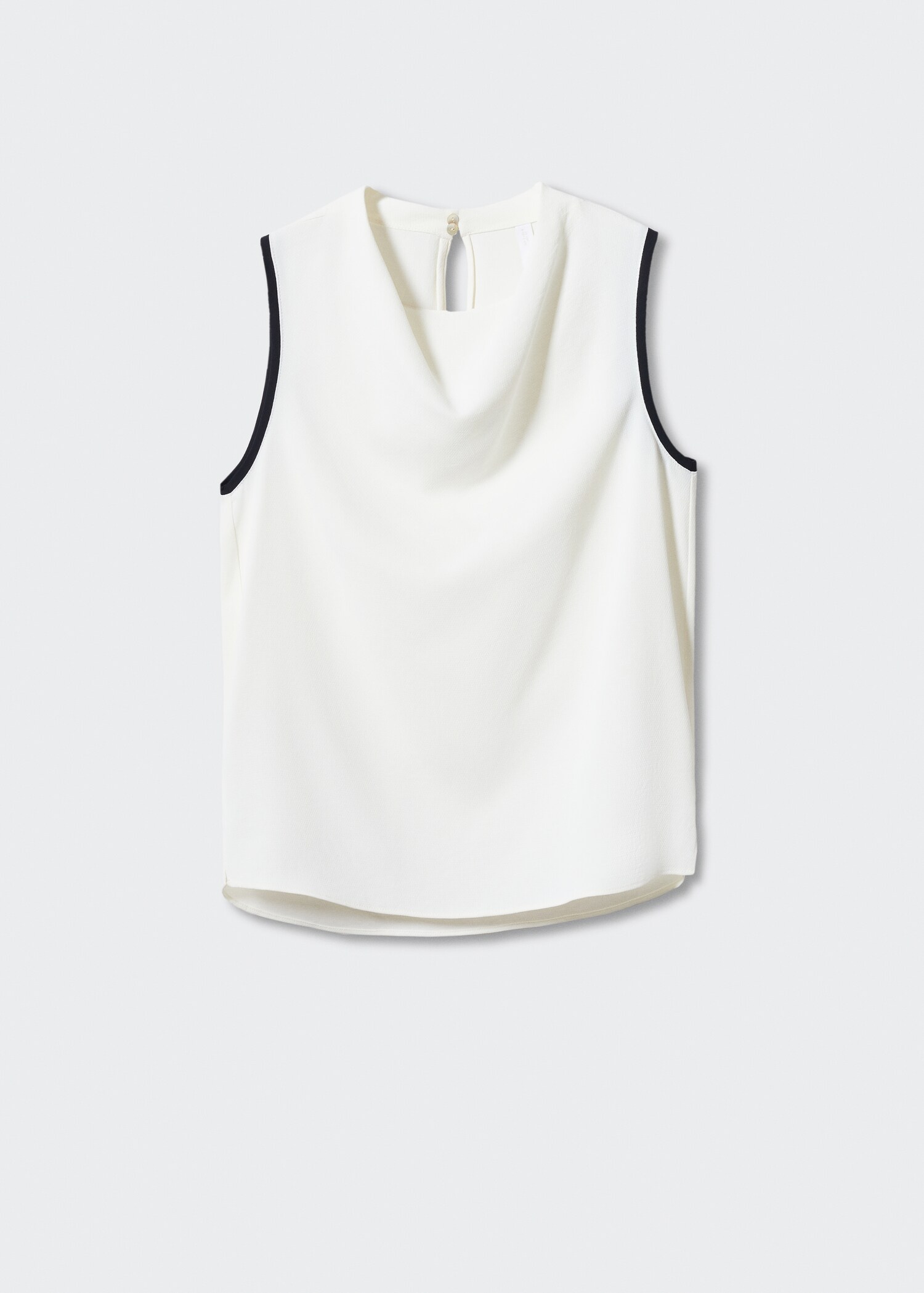 Contrast sleeve blouse - Article without model