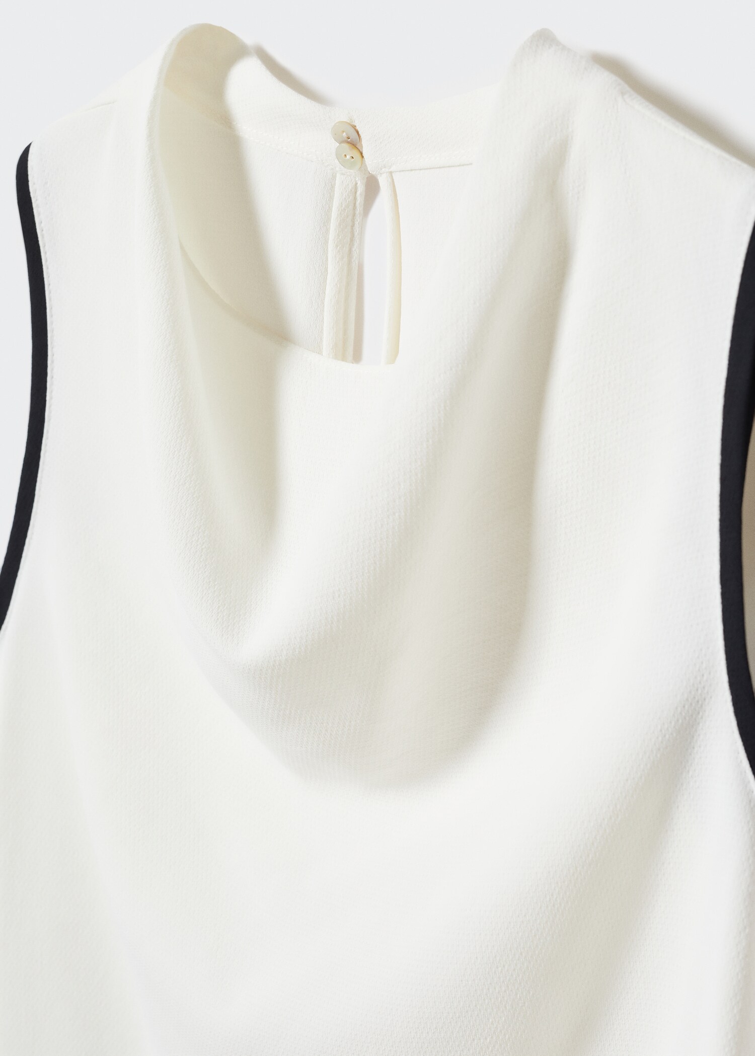 Contrast sleeve blouse - Details of the article 8