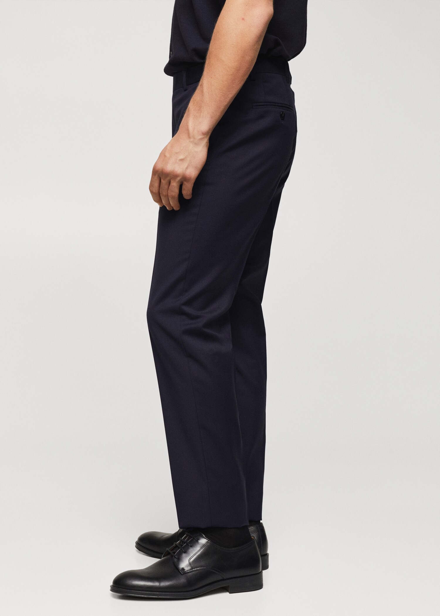 Pantalons vestir slim fit llana verge - Detall de l'article 2