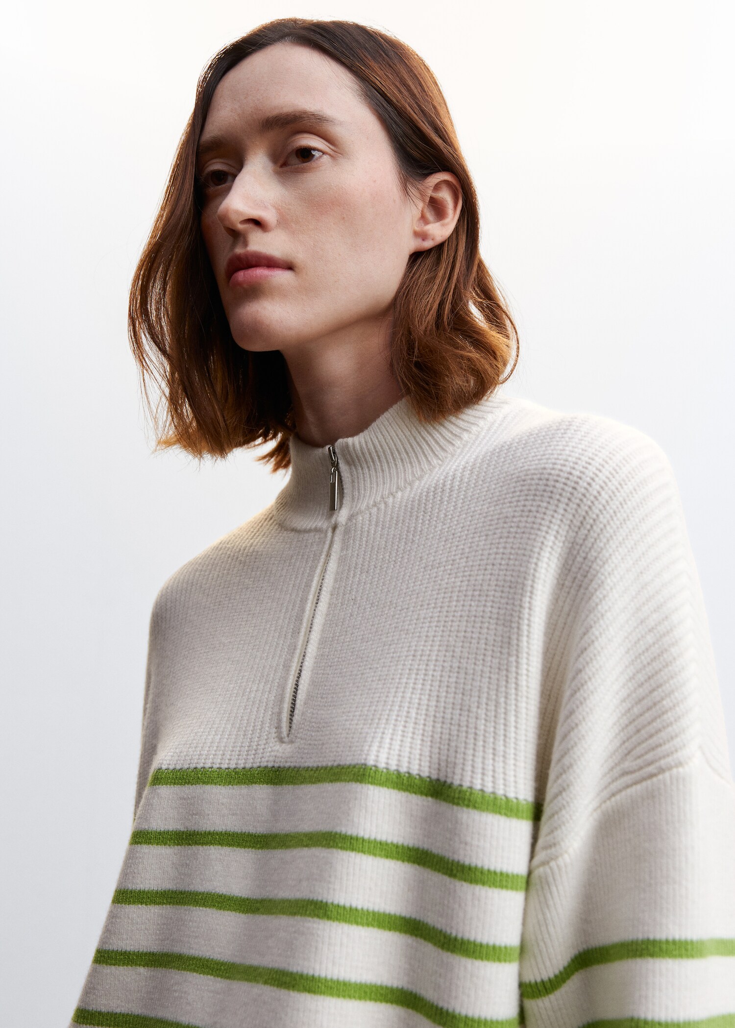 Pull-over zippé rayures - Détail de l'article 1