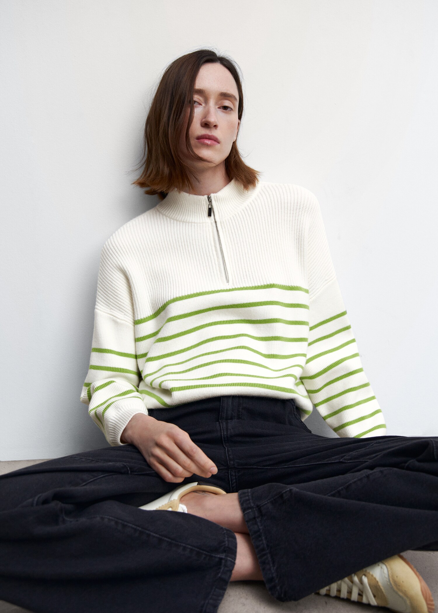 Pull-over zippé rayures - Détail de l'article 2