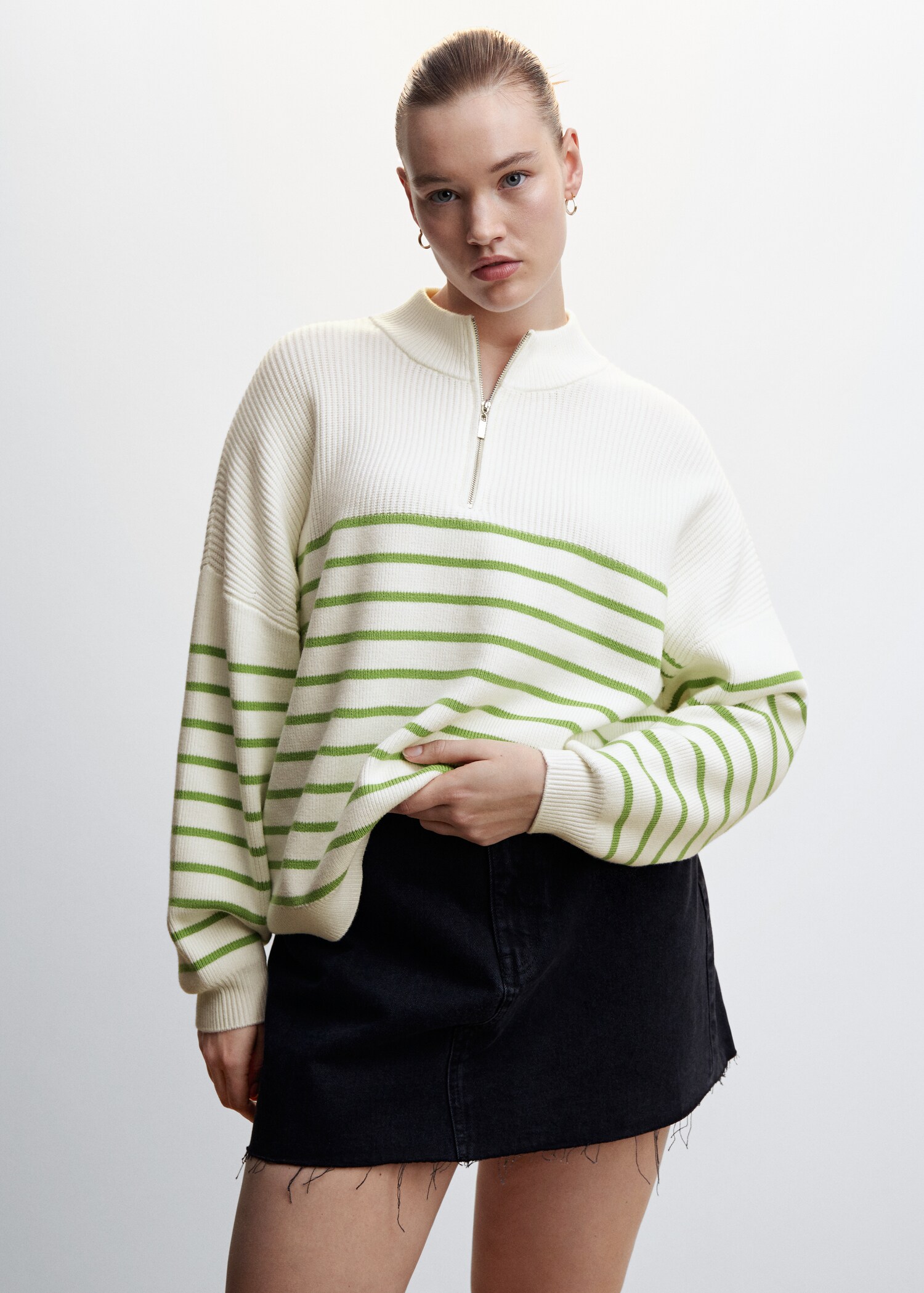 Pull-over zippé rayures - Détail de l'article 5
