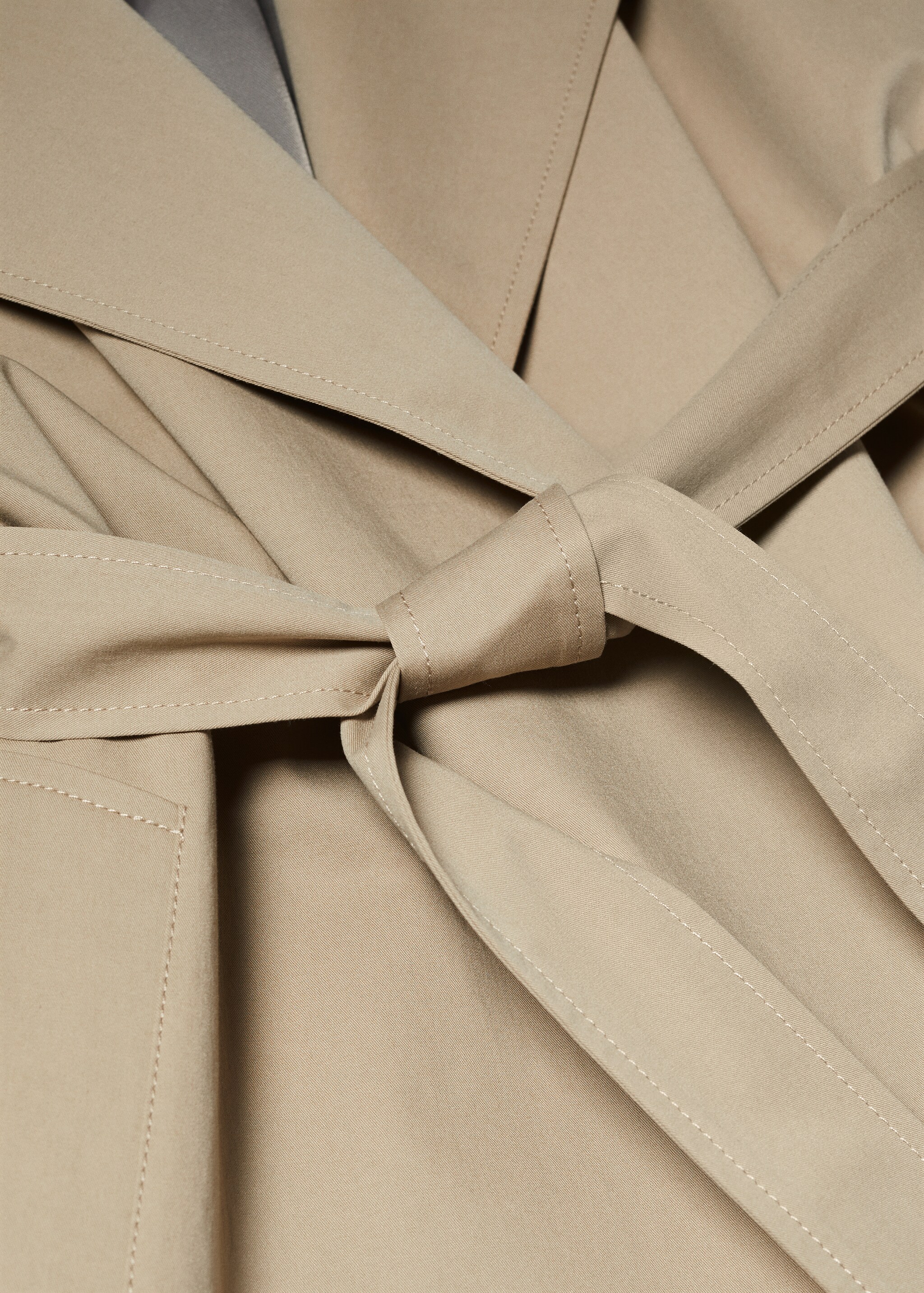 Oversized cotton trench coat - Details of the article 8