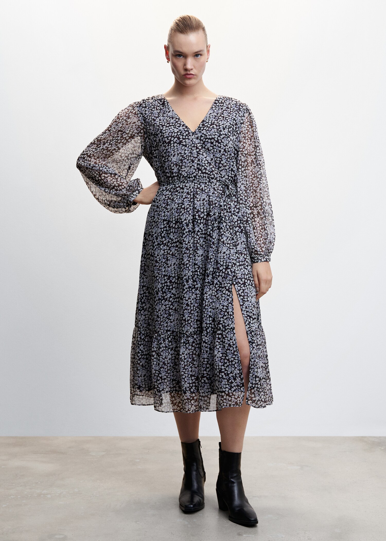 Vestido estampado flores - Pormenor do artigo 3