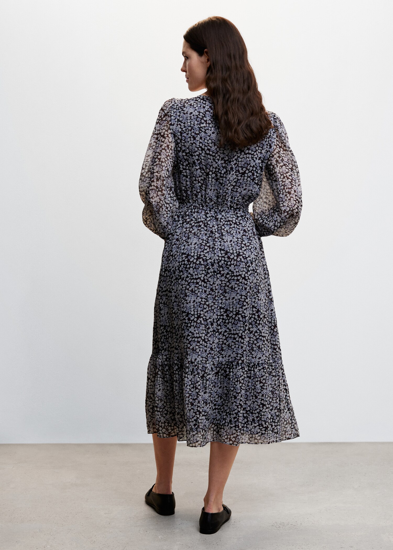 Vestido estampado flores - Verso do artigo