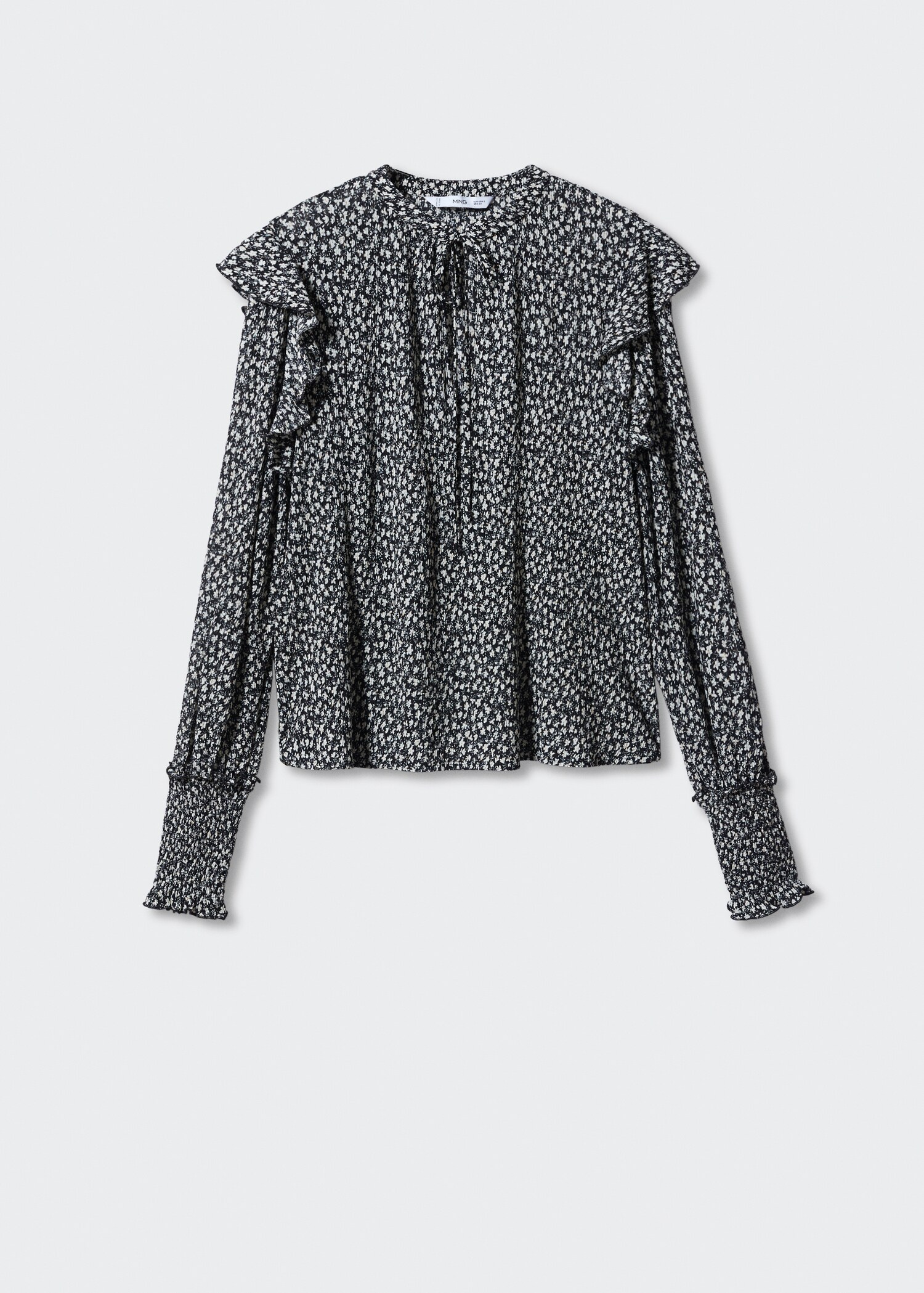 Blouse texturée volants - Article sans modèle