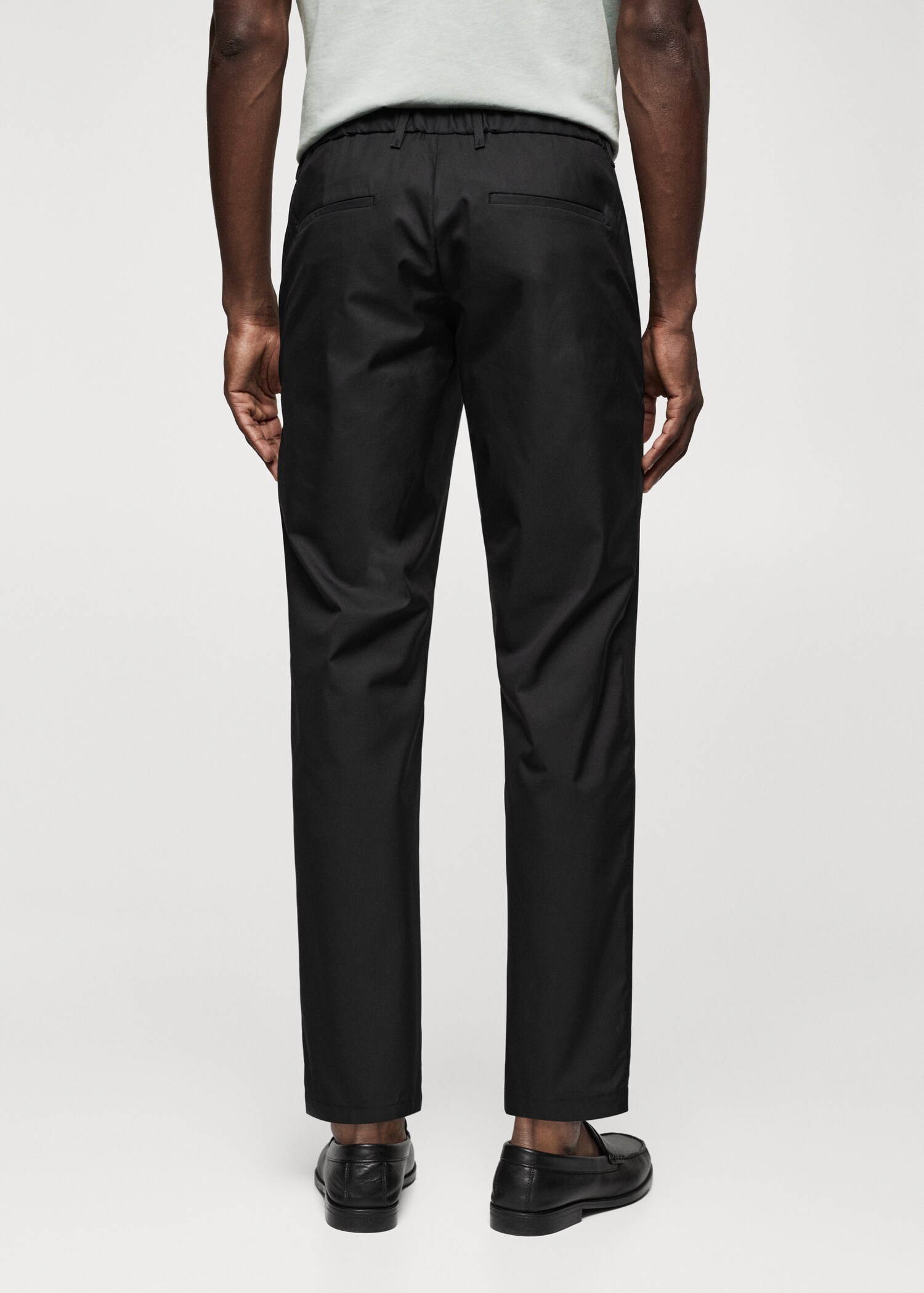 Slim Fit-Baumwollhose - Rückseite des Artikels