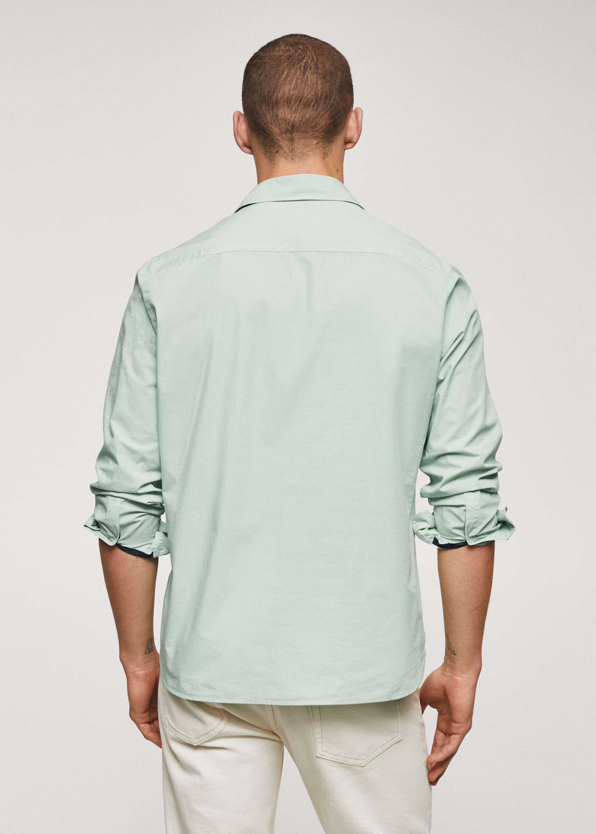 100% cotton shirt - Reverse of the article