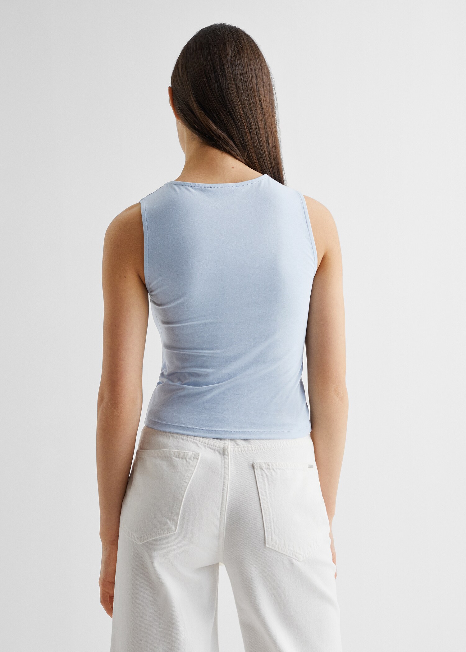 Wide strap t-shirt - Reverse of the article