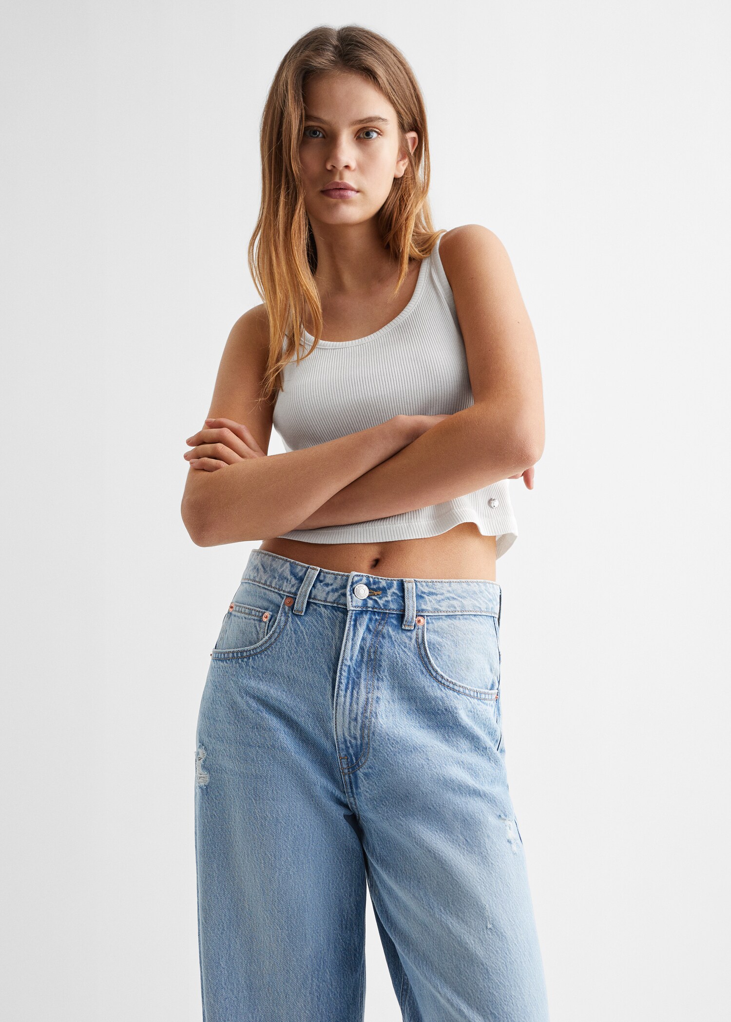 Crop top coton - Plan moyen