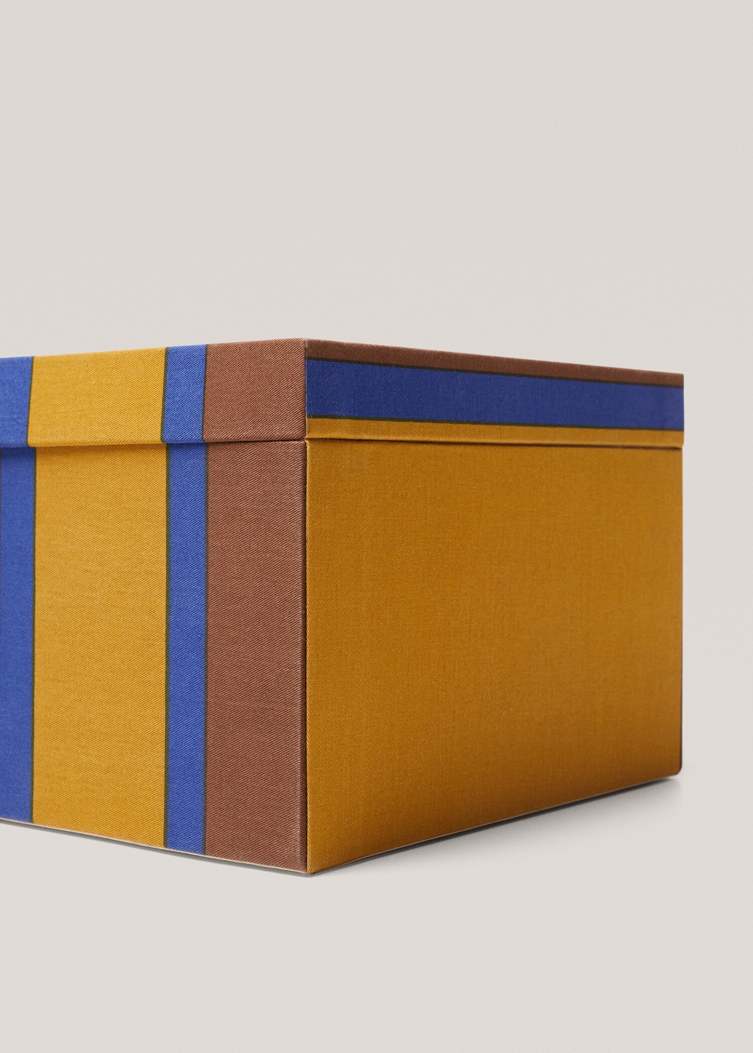 Striped fabric box 36x27cm - Details of the article 1