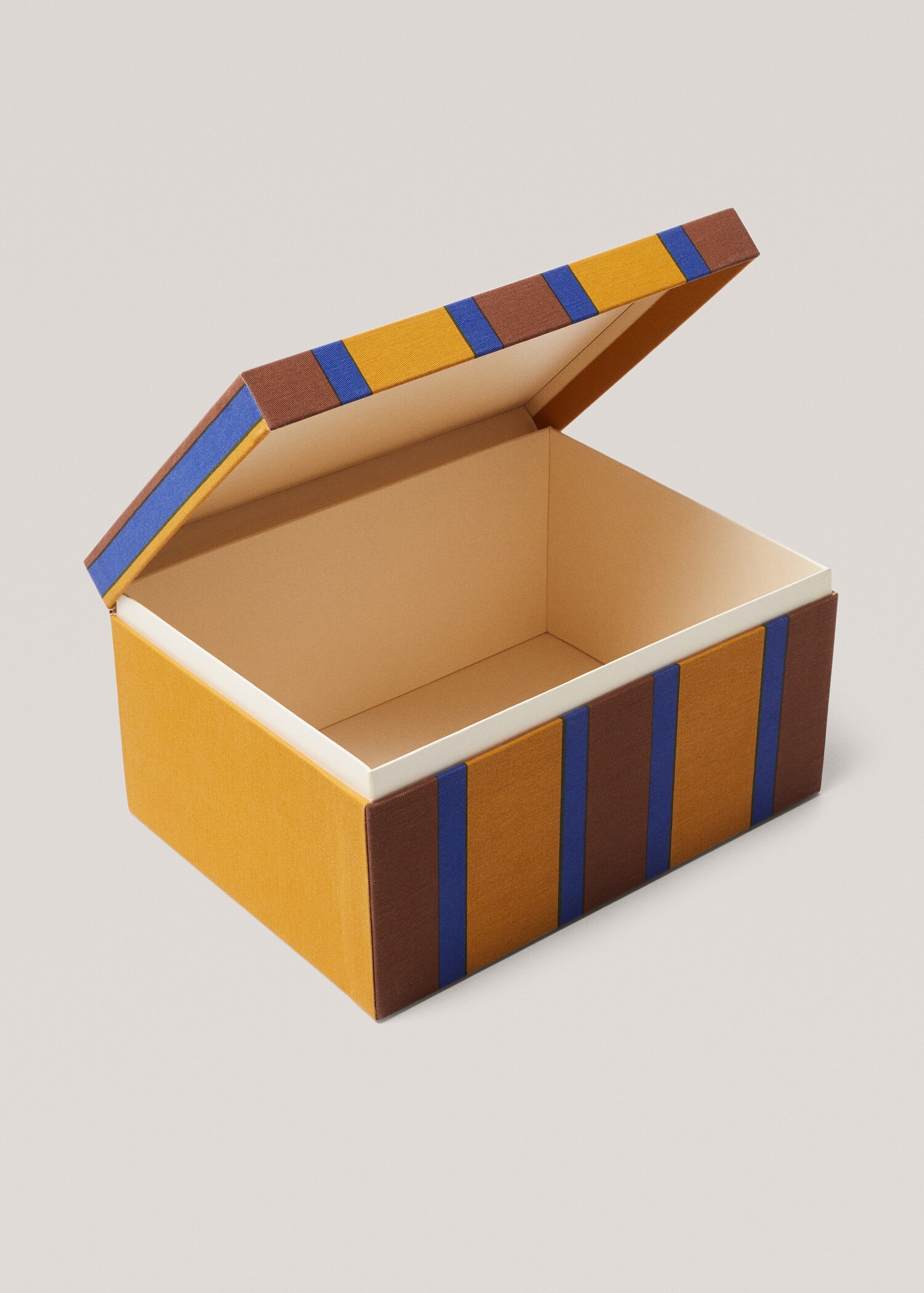 Striped fabric box 36x27cm - Details of the article 2