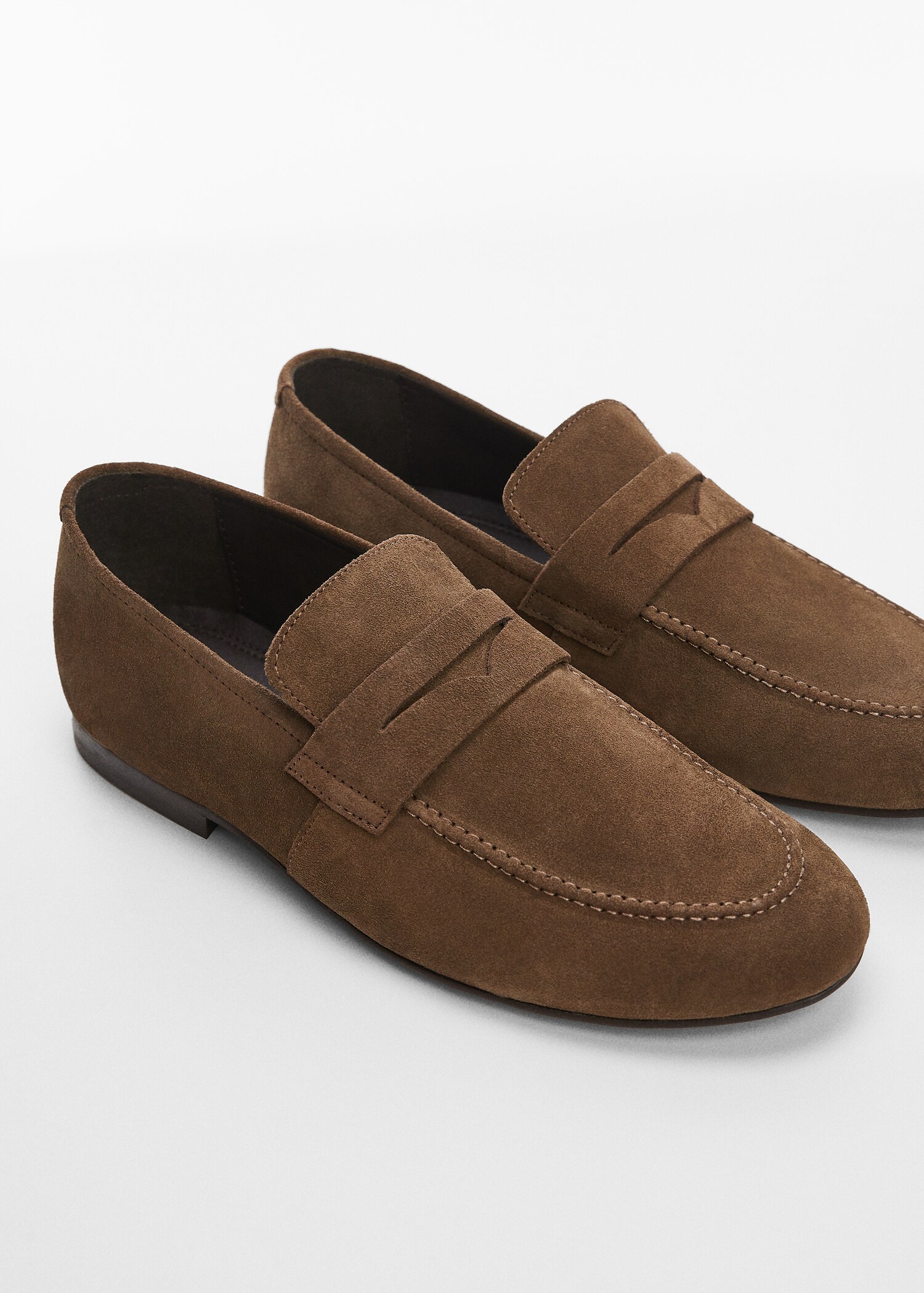 Mocasín piel serraje - Plano medio