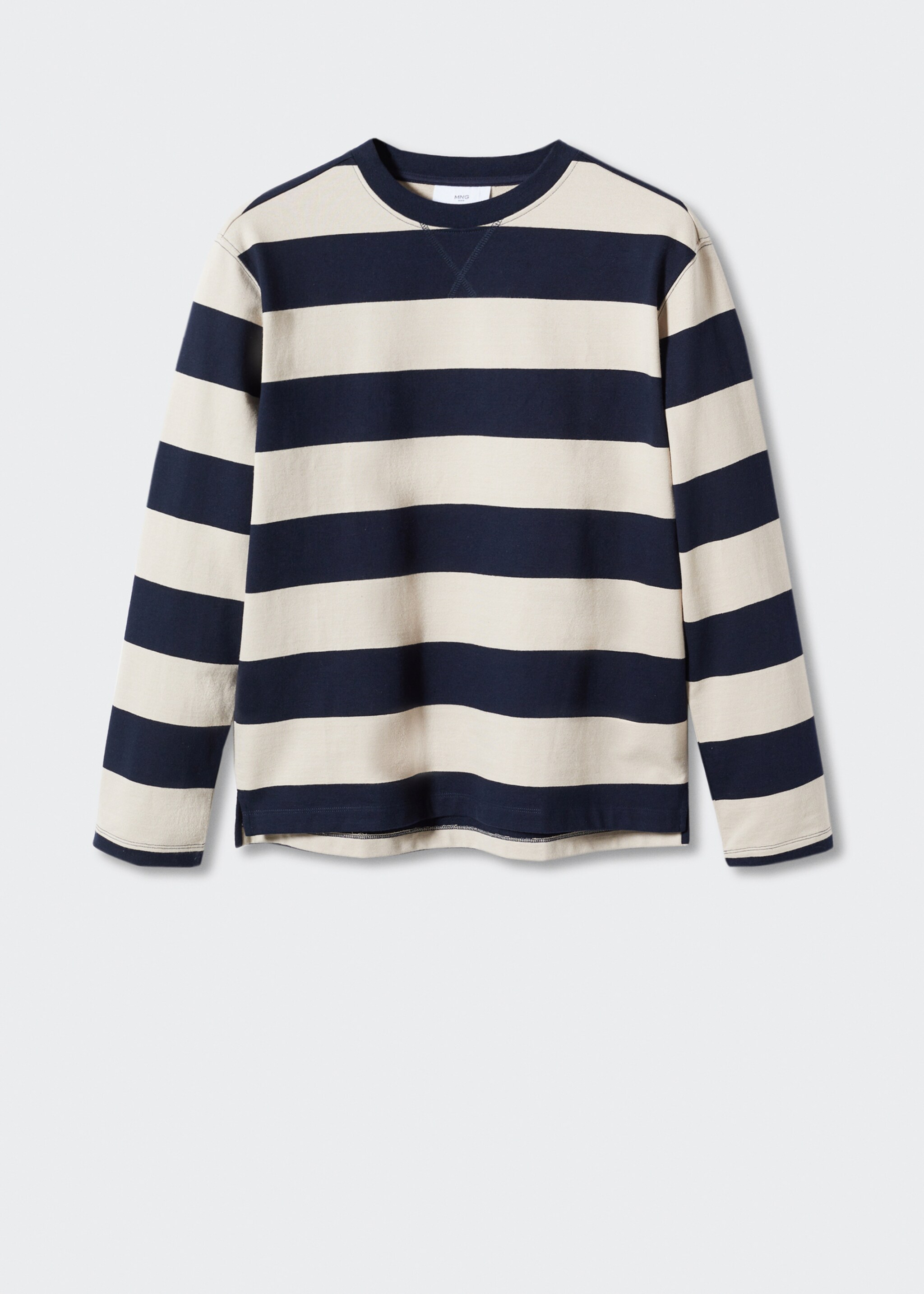 Gestreiftes Baumwoll-Sweatshirt - Artikel ohne Model