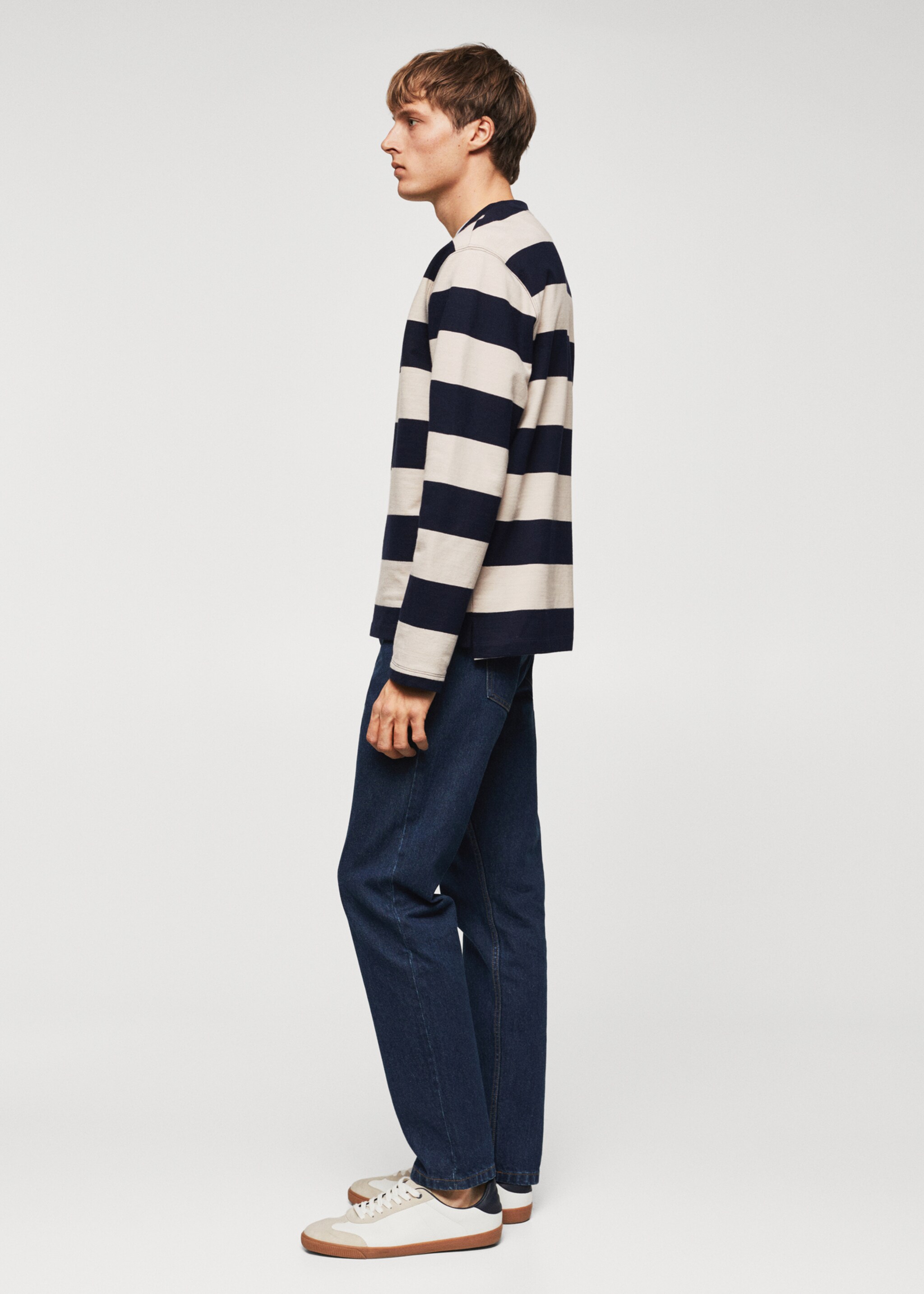 Gestreiftes Baumwoll-Sweatshirt - Detail des Artikels 6