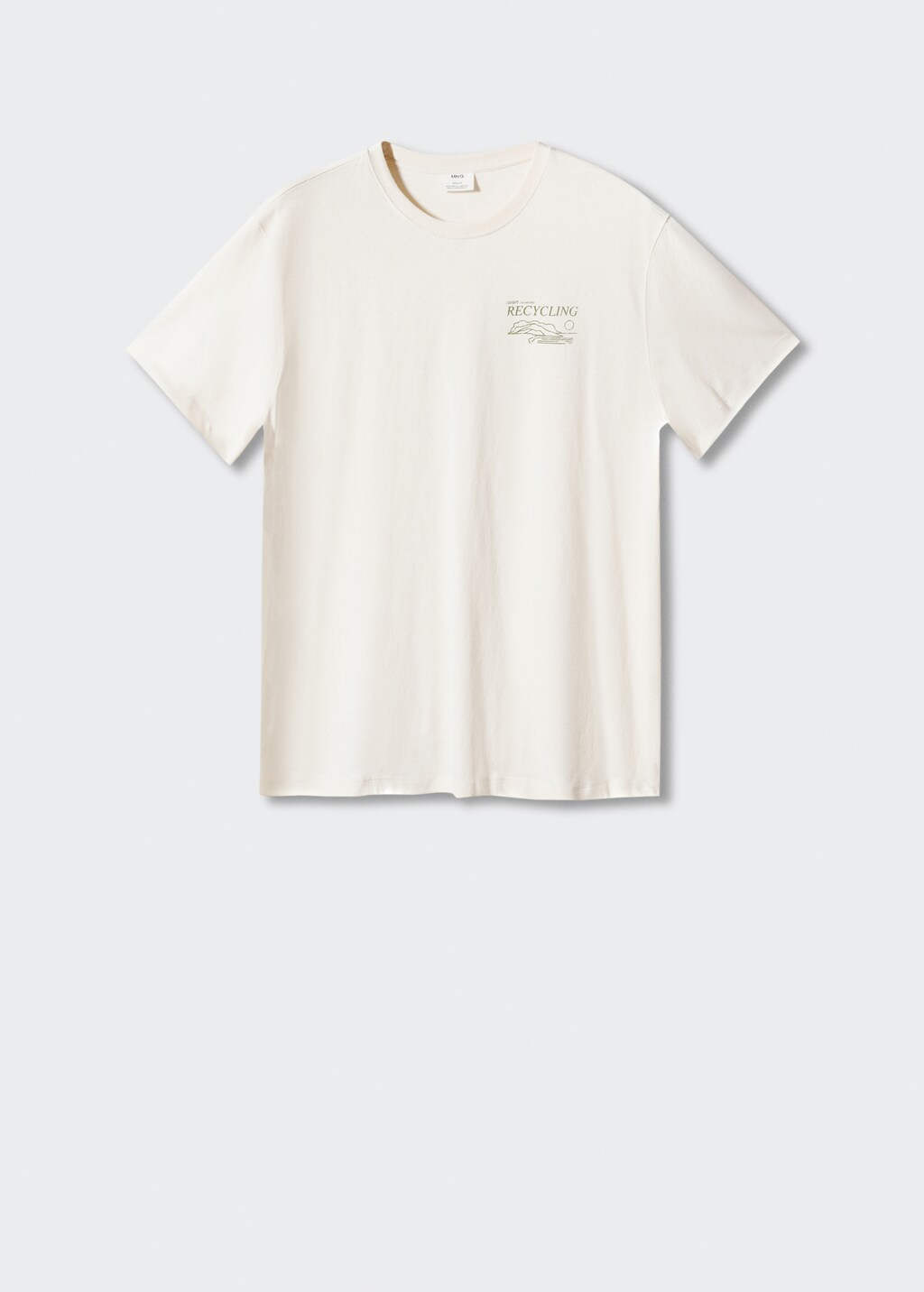 Camiseta 100 algodon texto
