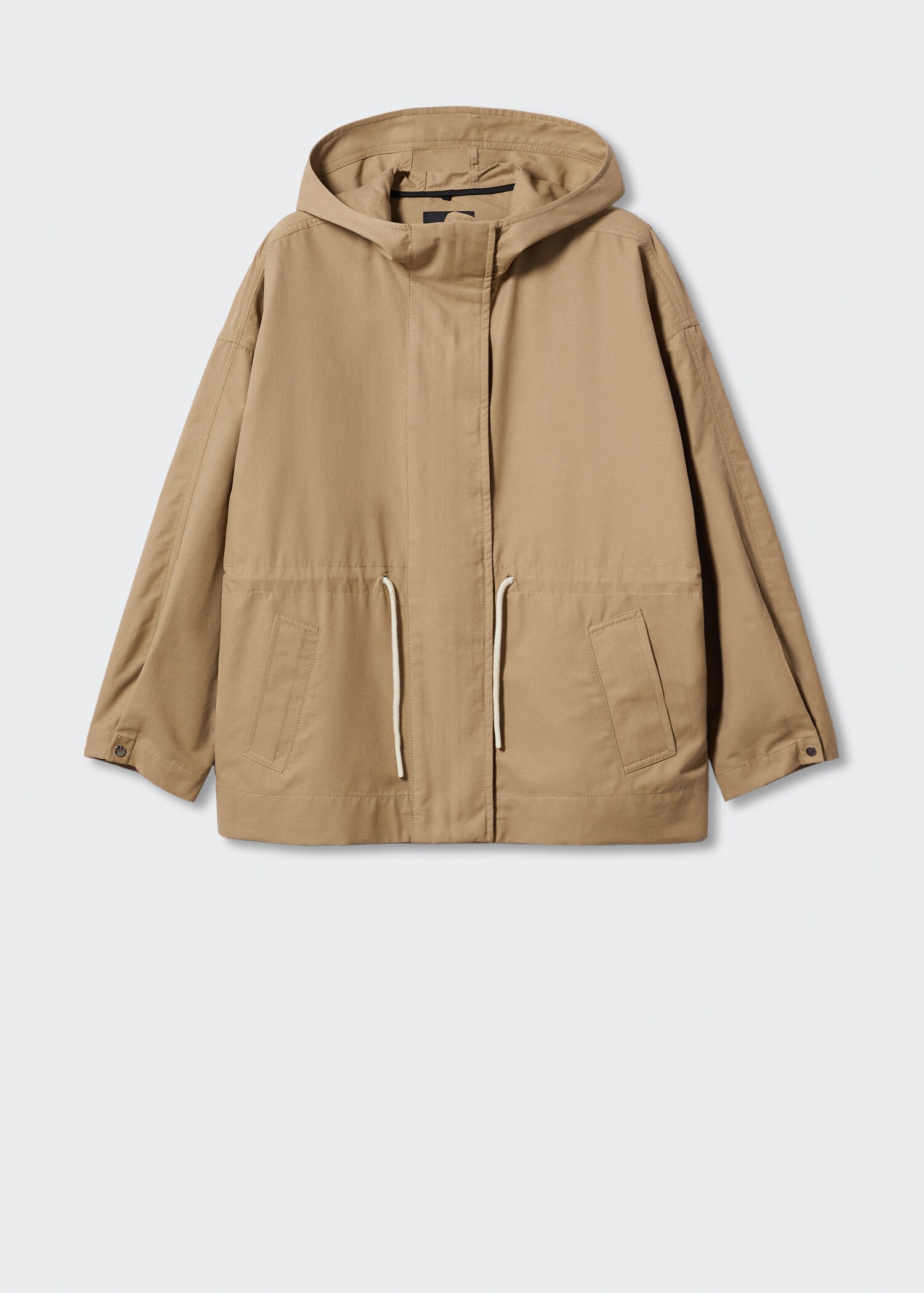 Hooded parka with pocket - Article without model