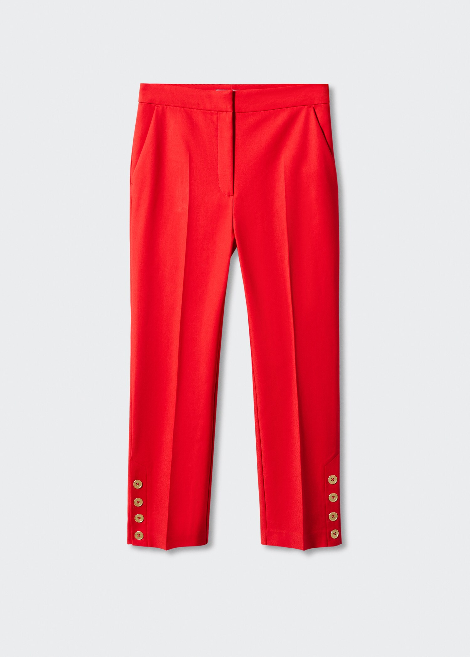 Buttons straight-fit trousers - Article without model