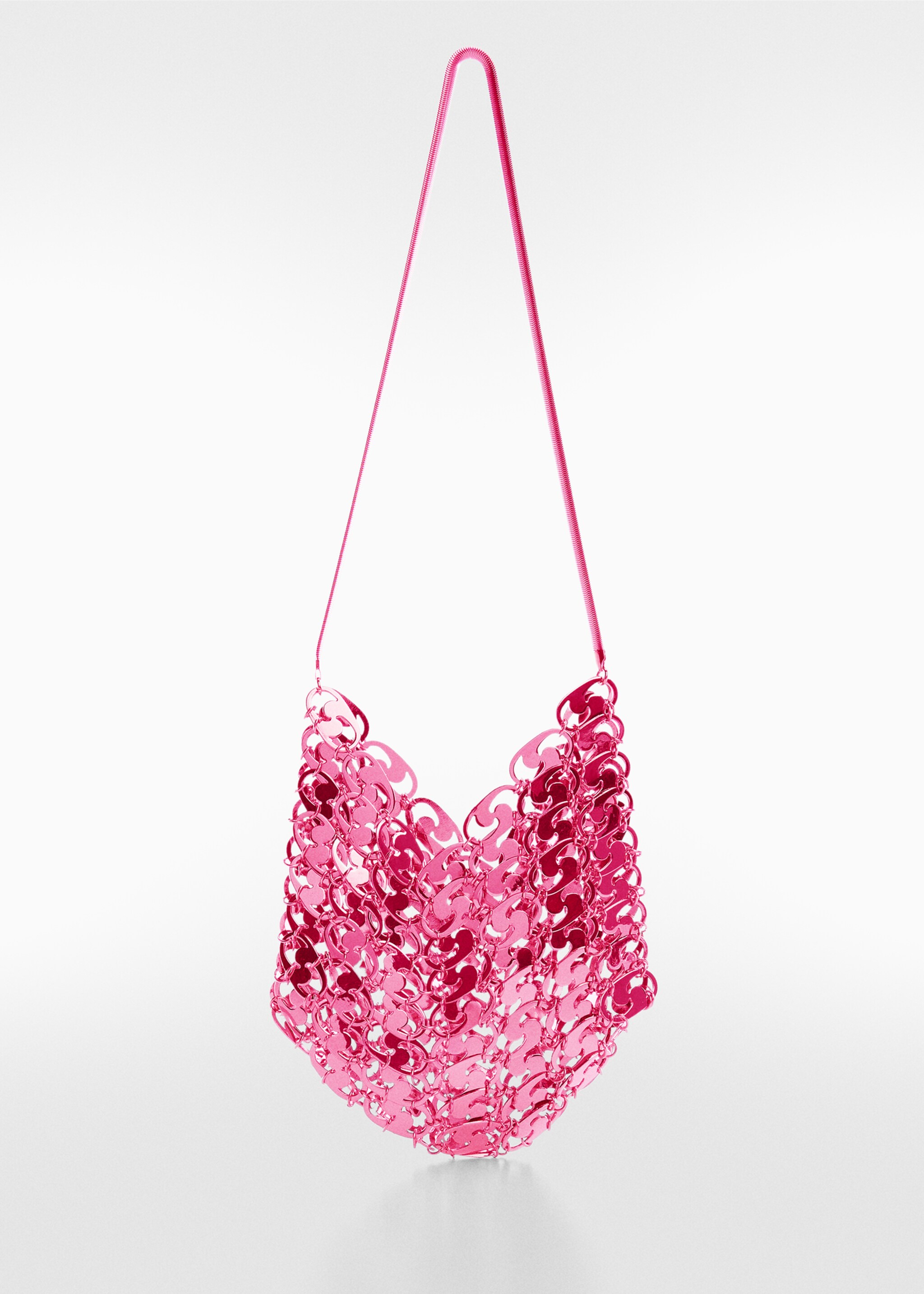 Small metallic bag - Article without model, Fuchsia. Ref: 47024763-00.