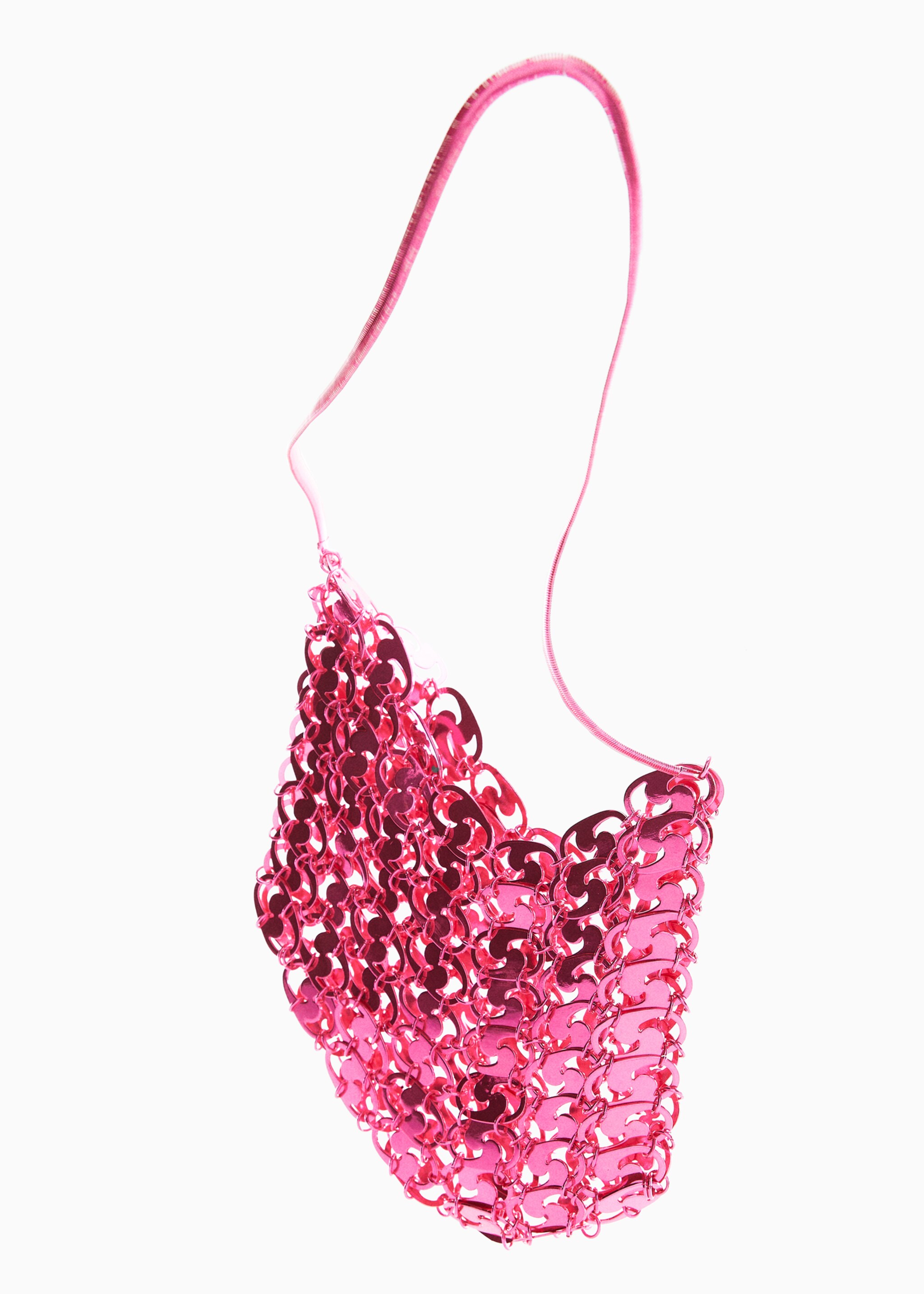 Small metallic bag - Details of the article 5, Fuchsia. Ref: 47024763-00.