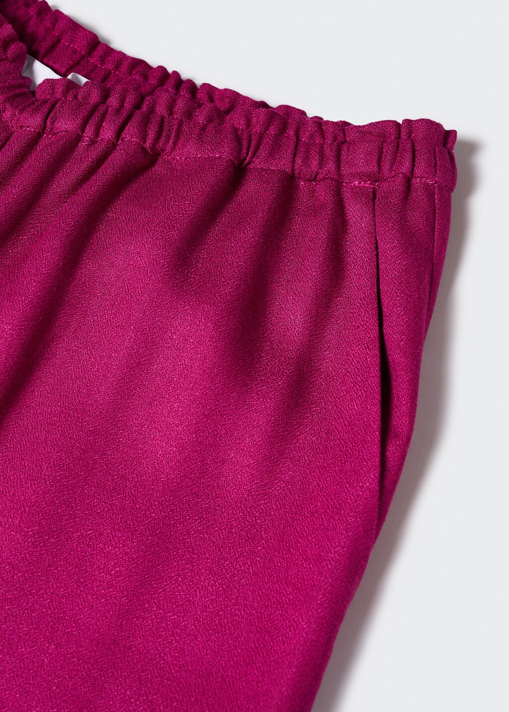 Satin pants with elastic waist - Women | MANGO OUTLET USA