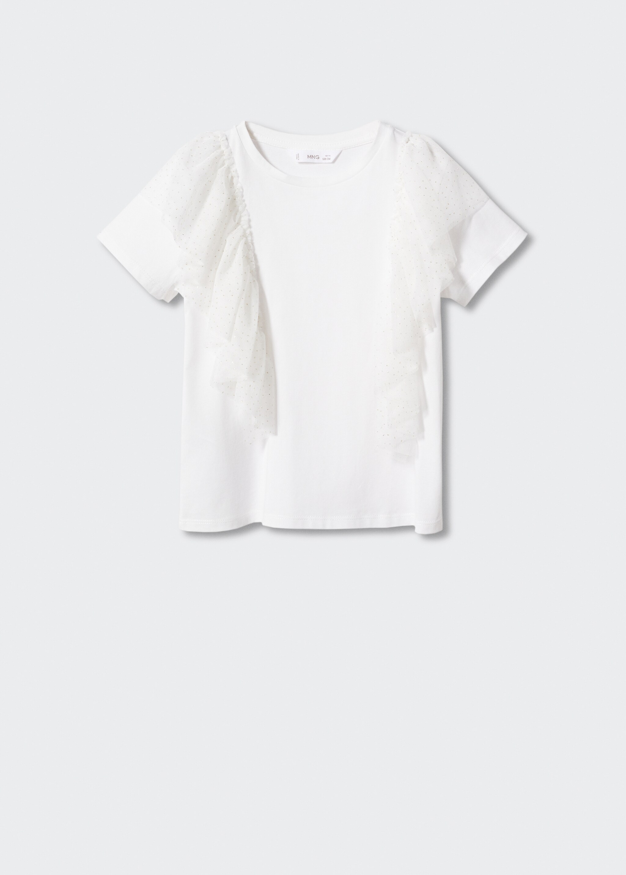 Glänzendes T-Shirt aus Tüll - Artikel ohne Model