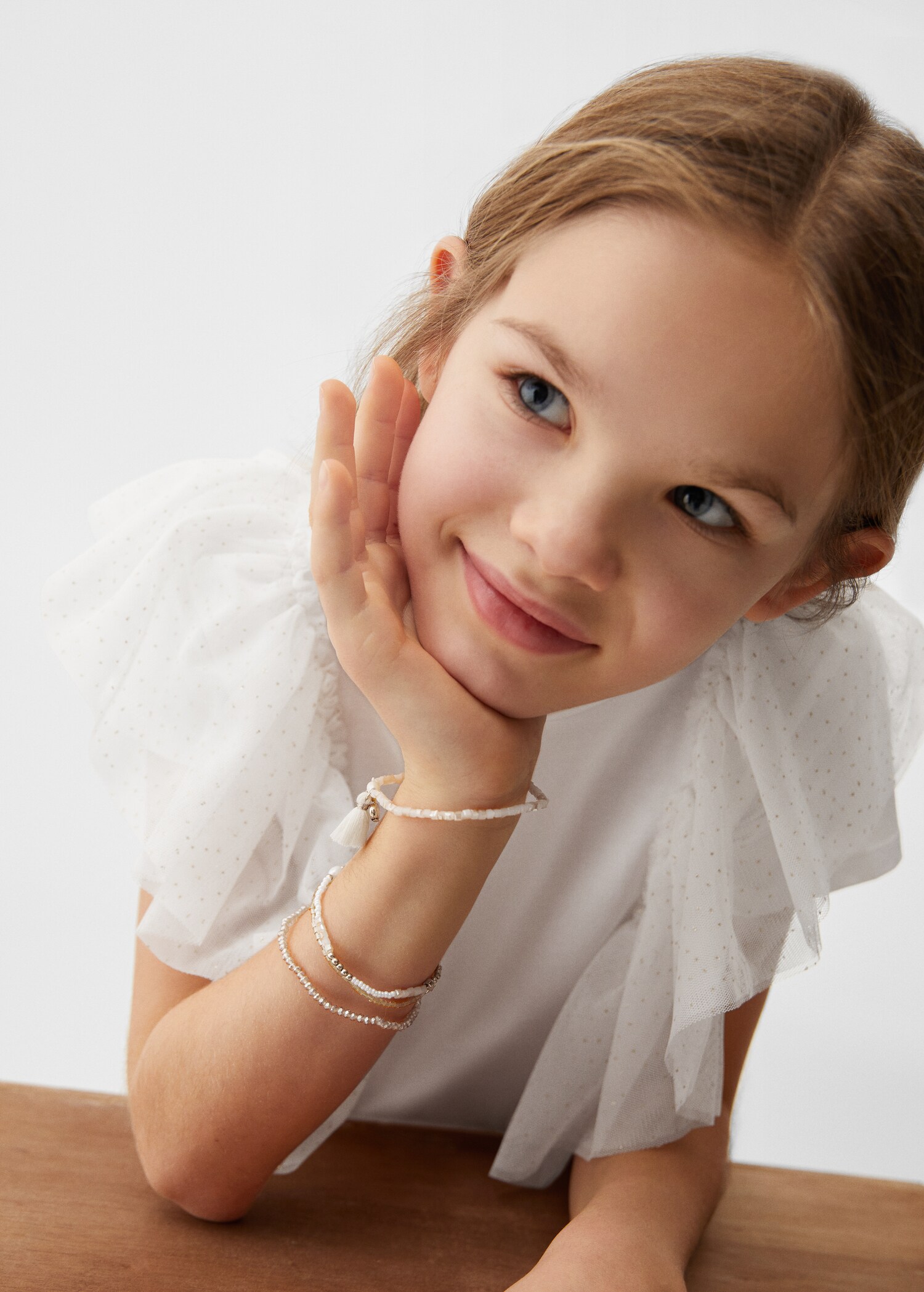 Tulle shiny T-shirt - Details of the article 1