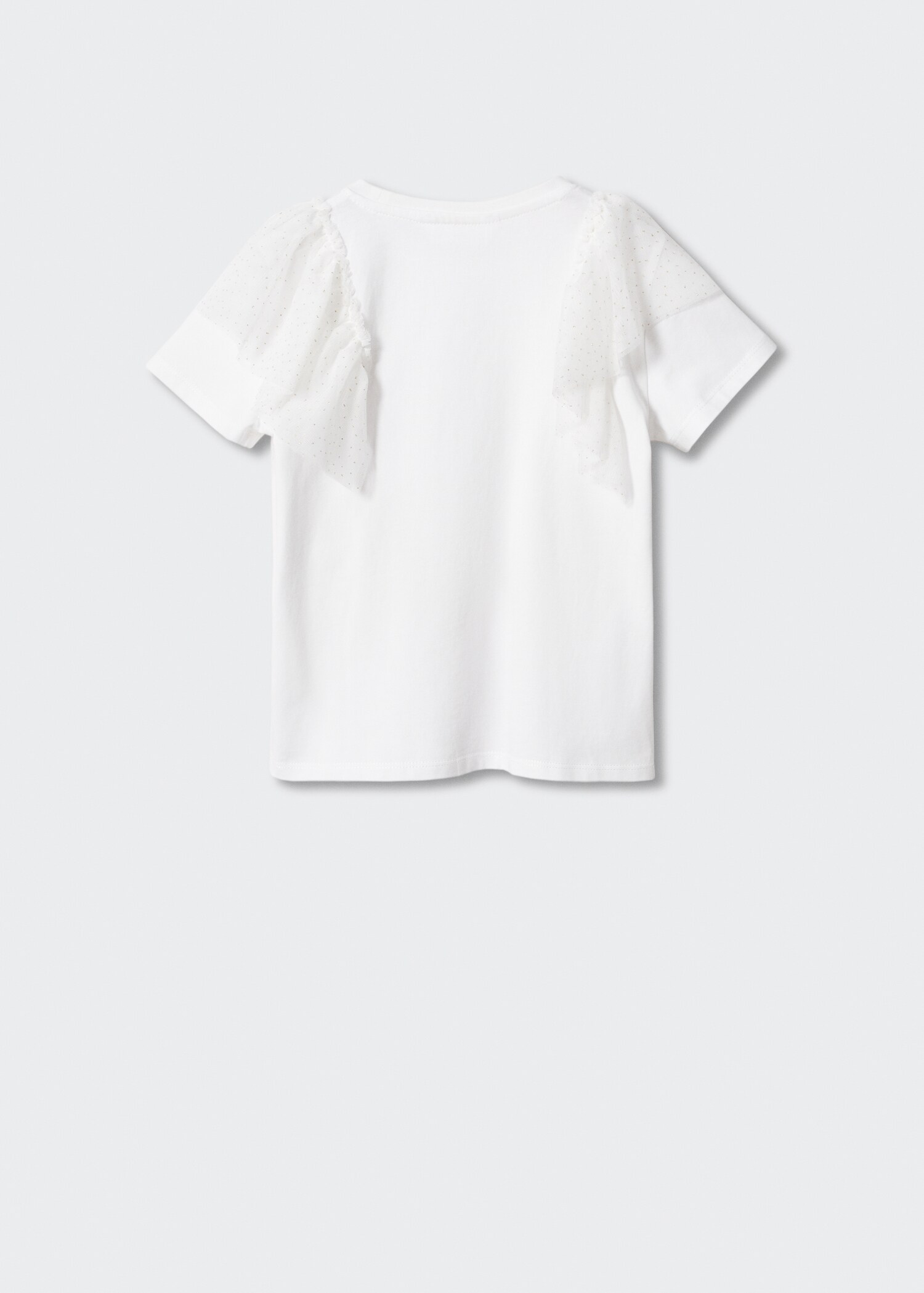 Tulle shiny T-shirt - Reverse of the article