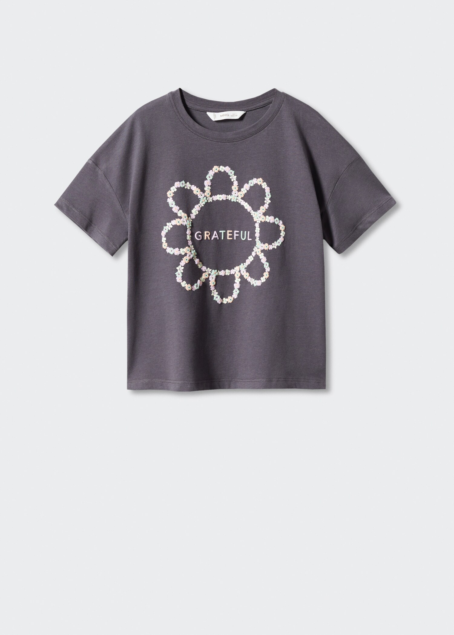 Embossed flowers t-shirt - Article without model