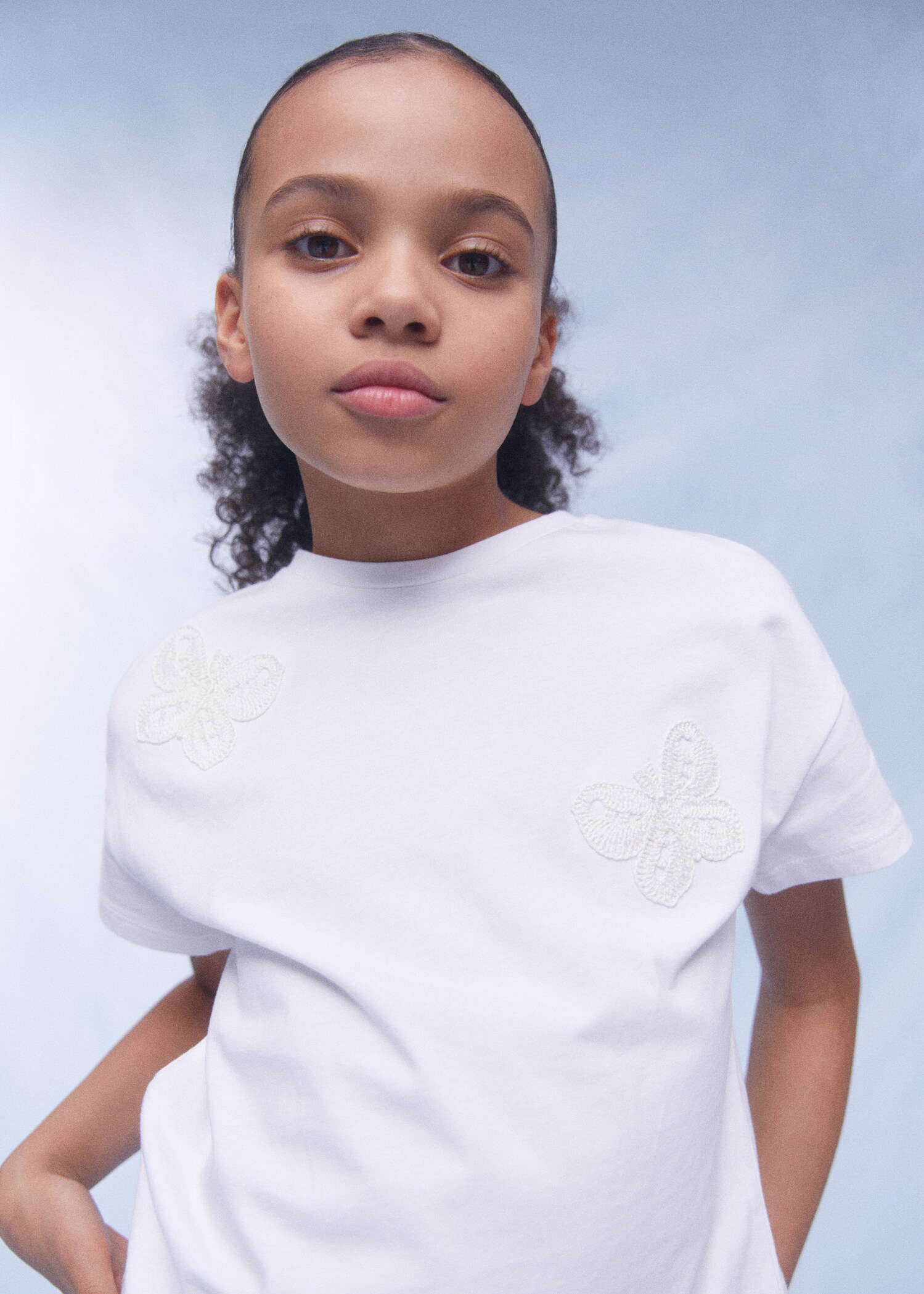 Crochet detail T-shirt - Details of the article 5