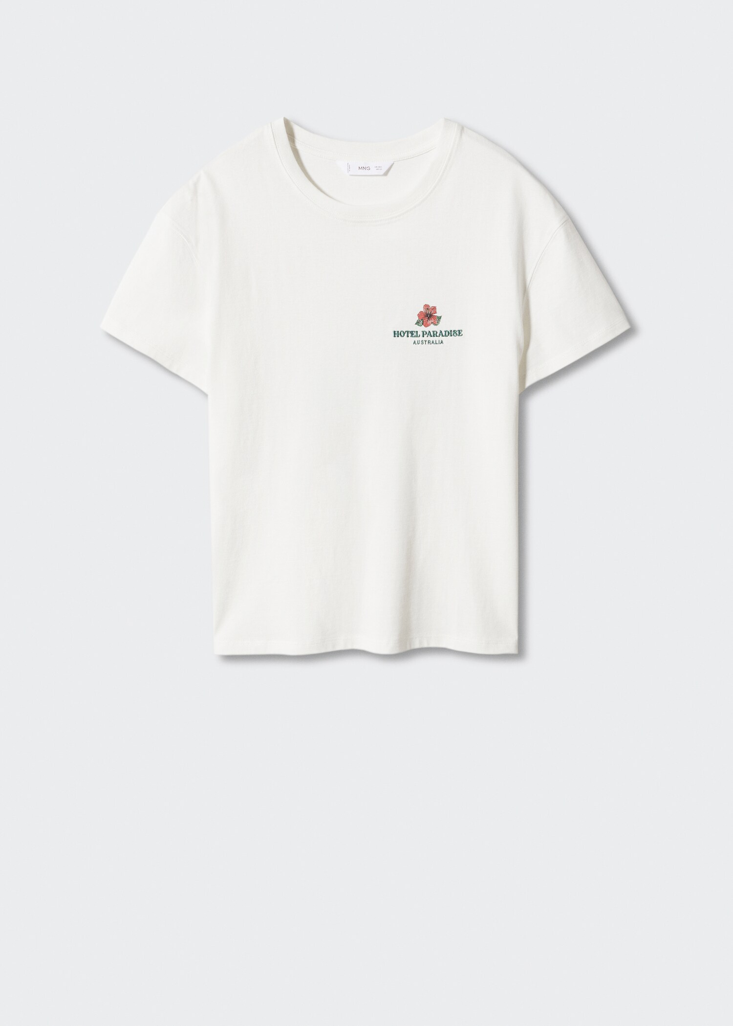 Printed cotton-blend T-shirt - Article without model